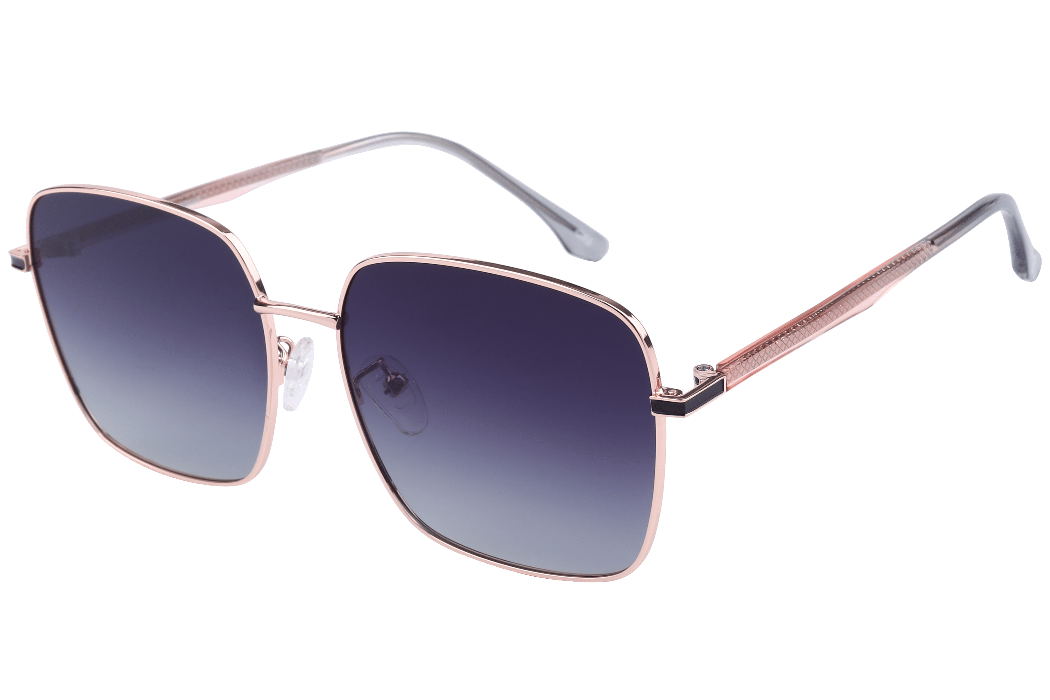 Inspira 2211 Sunglass Gold Female Full Shell — Blue frame
