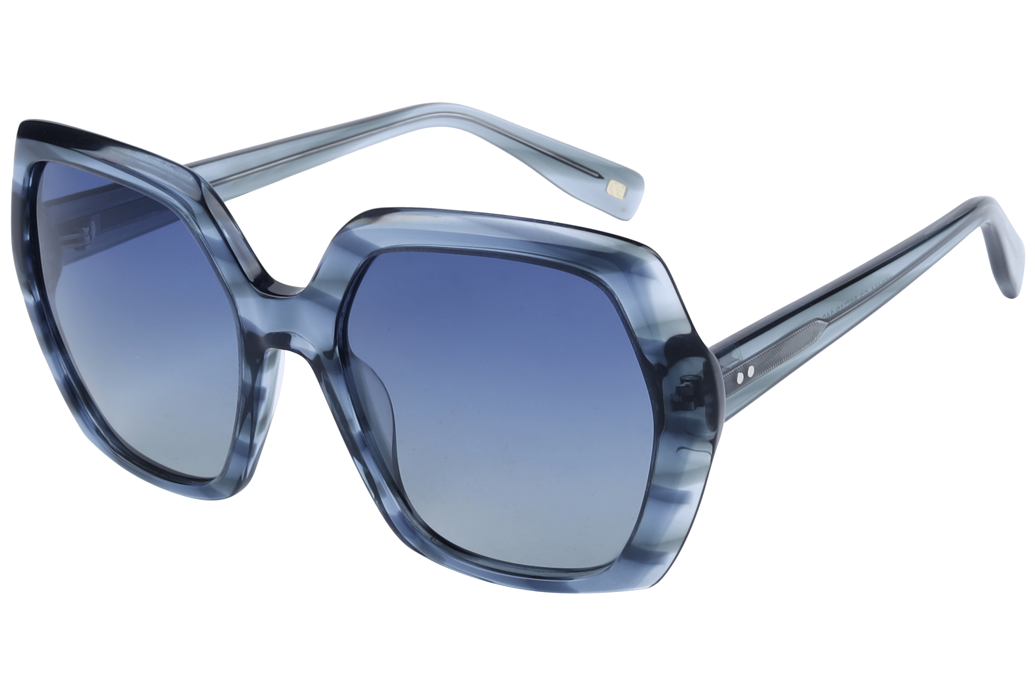 Inspira AT8484 Sunglass Transparent Blue Female Full Shell — Transparent Blue frame