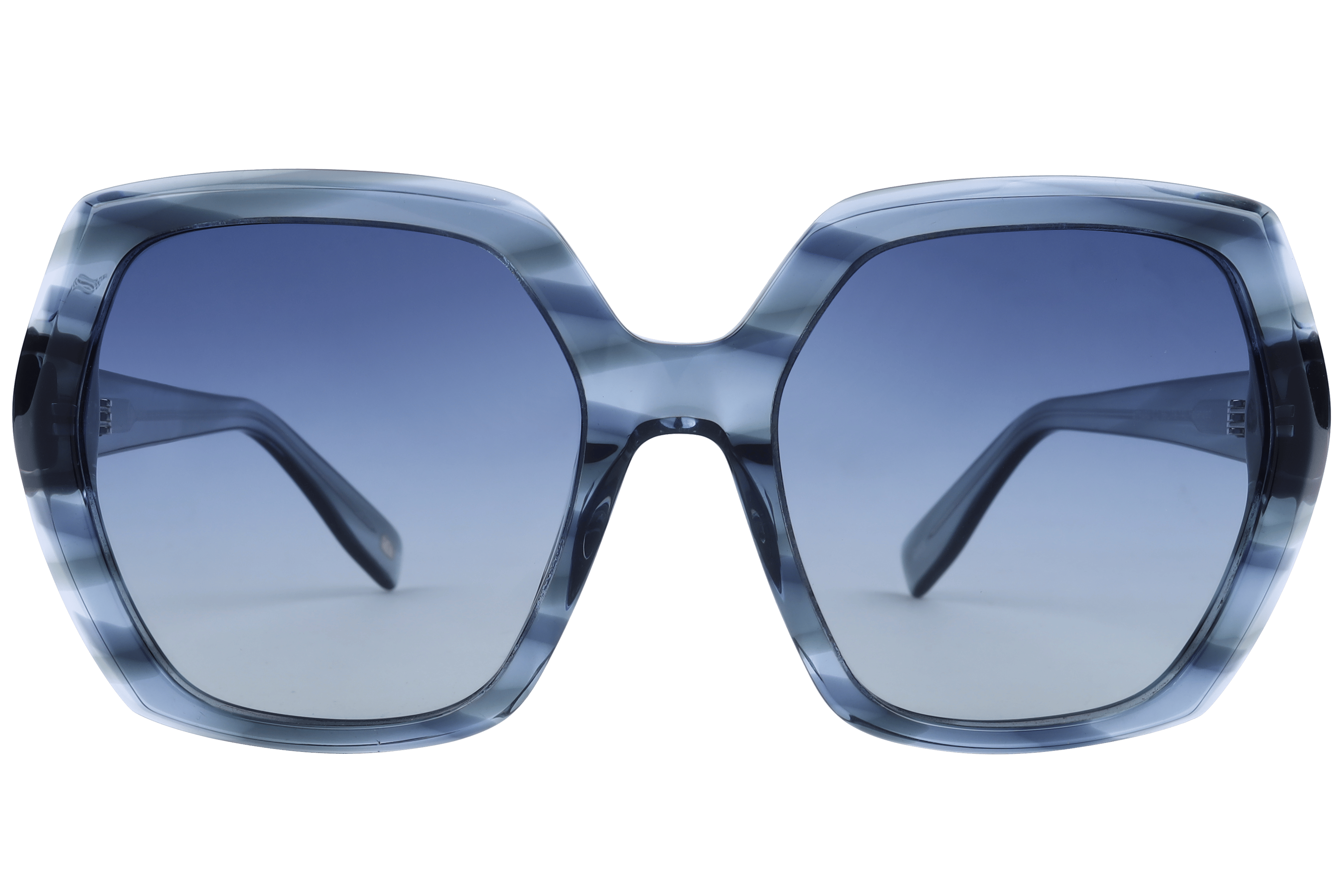 Inspira AT8484 Sunglass Transparent Blue Female Full Shell Sunglass — Transparent Blue frame — view 2