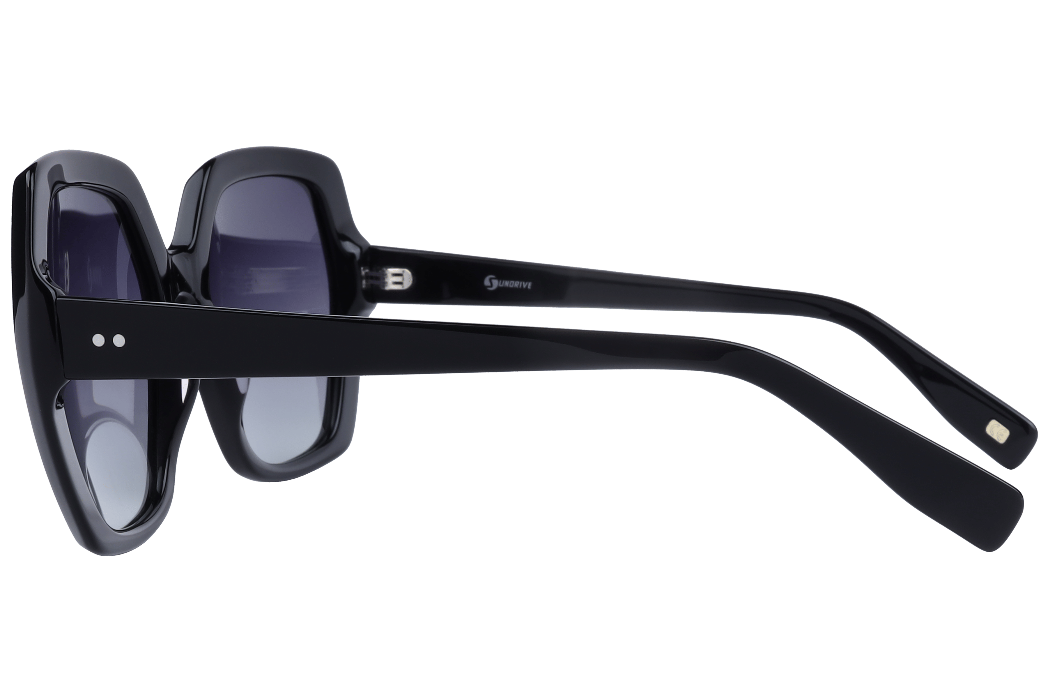 Inspira AT8484 Sunglass Black Female Full Shell Sunglass — Black frame — view 3