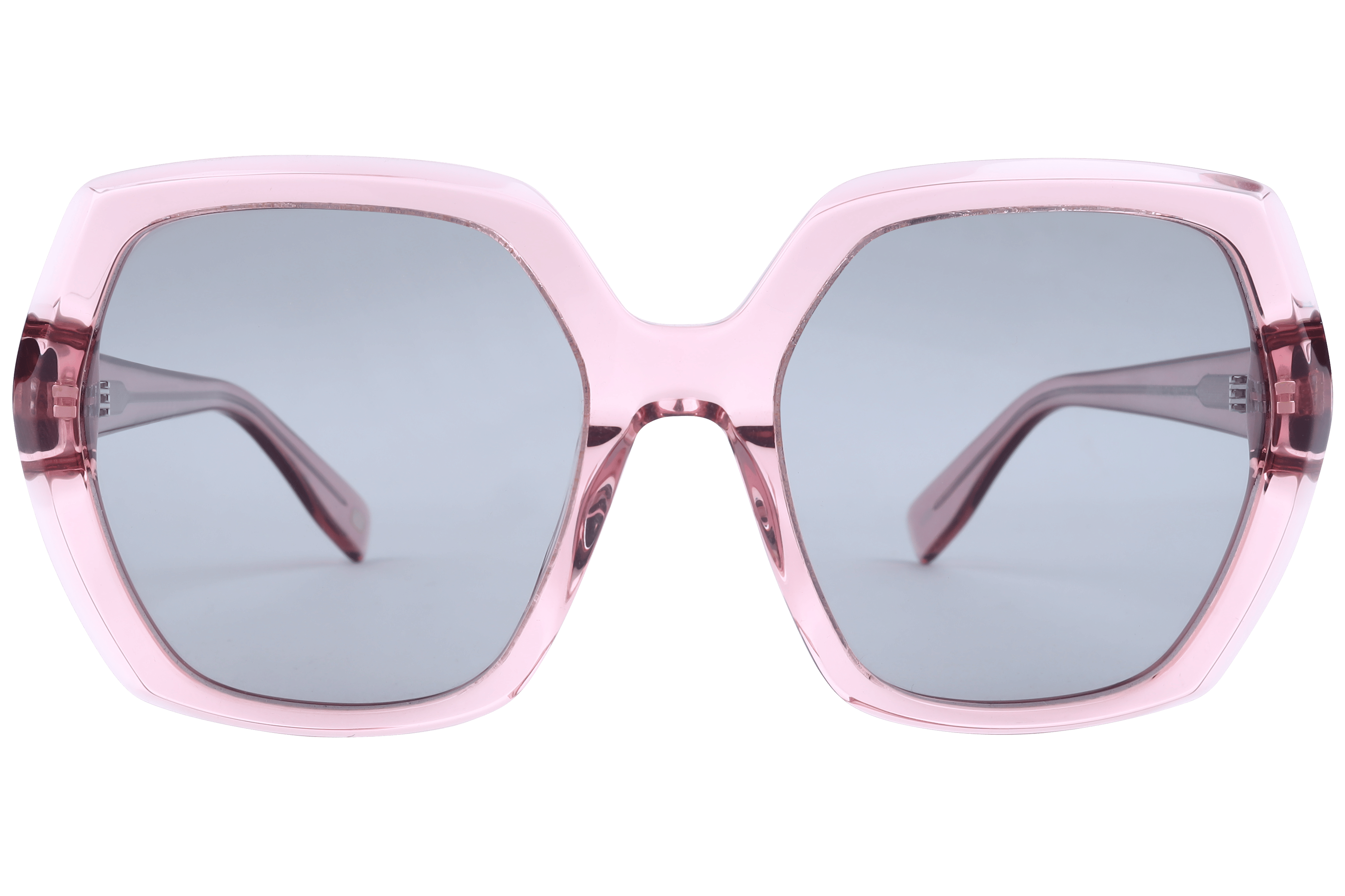 Inspira AT8484 Sunglass Transparent Pink Female Full Shell Sunglass — Transparent Pink frame — view 2