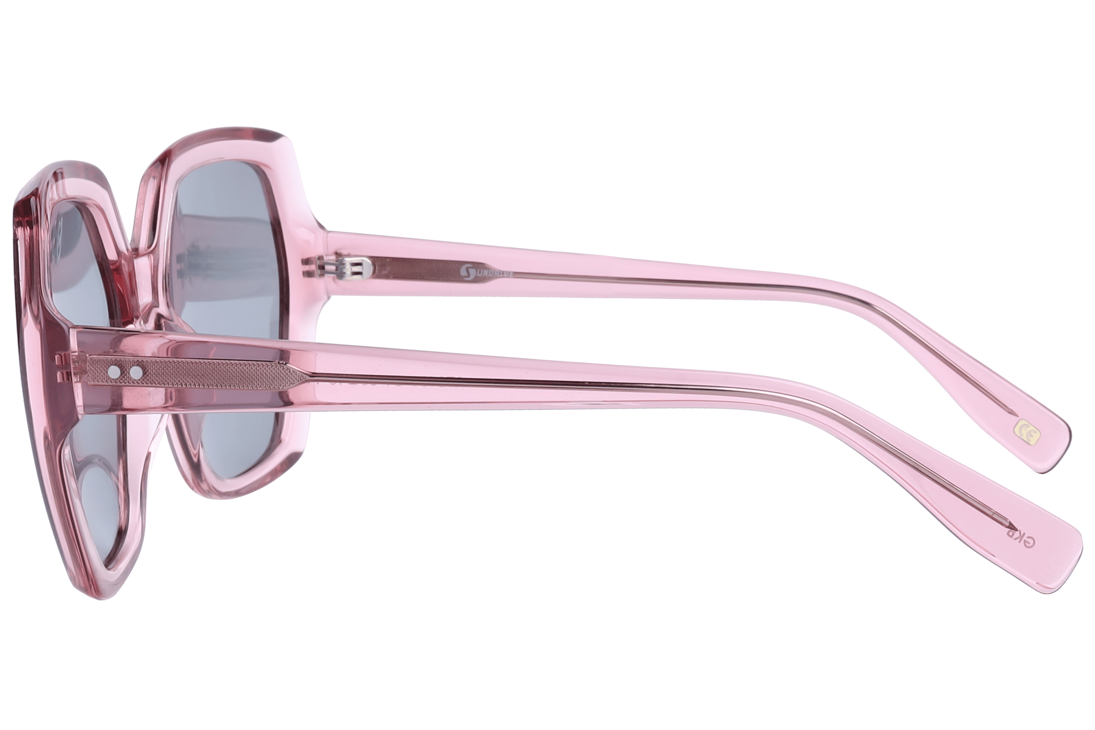 Inspira AT8484 Sunglass Transparent Pink Female Full Shell Sunglass — Transparent Pink frame — view 3