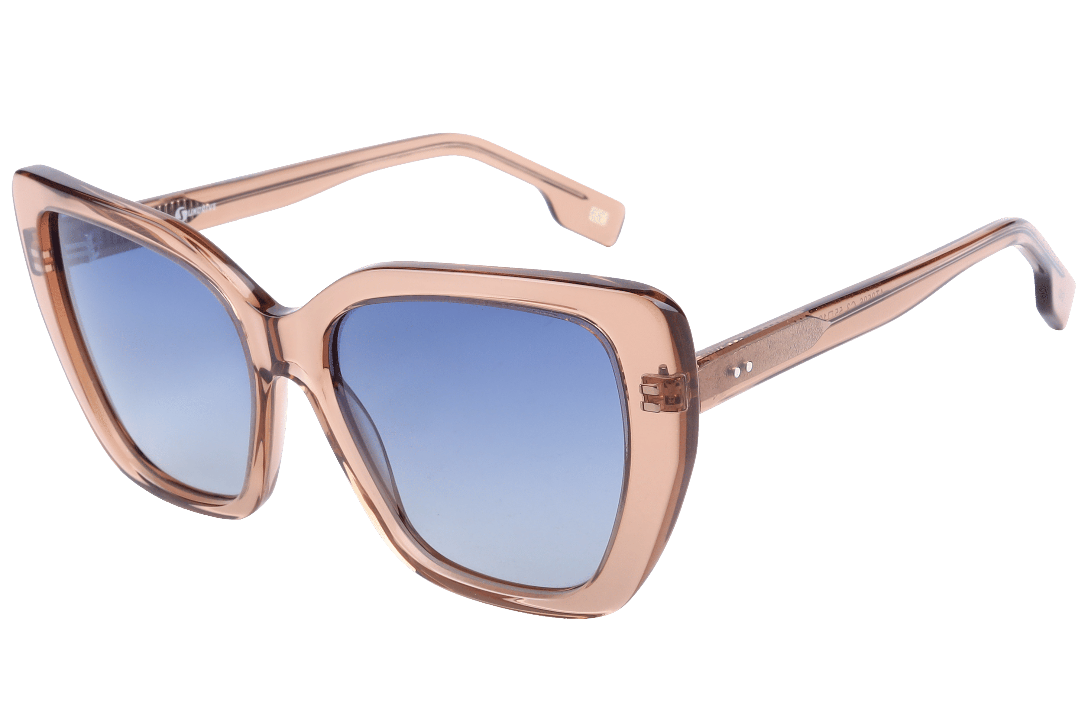 Inspira AT8506 Sunglass Transparent Brown Female Full Shell — Transparent Brown frame