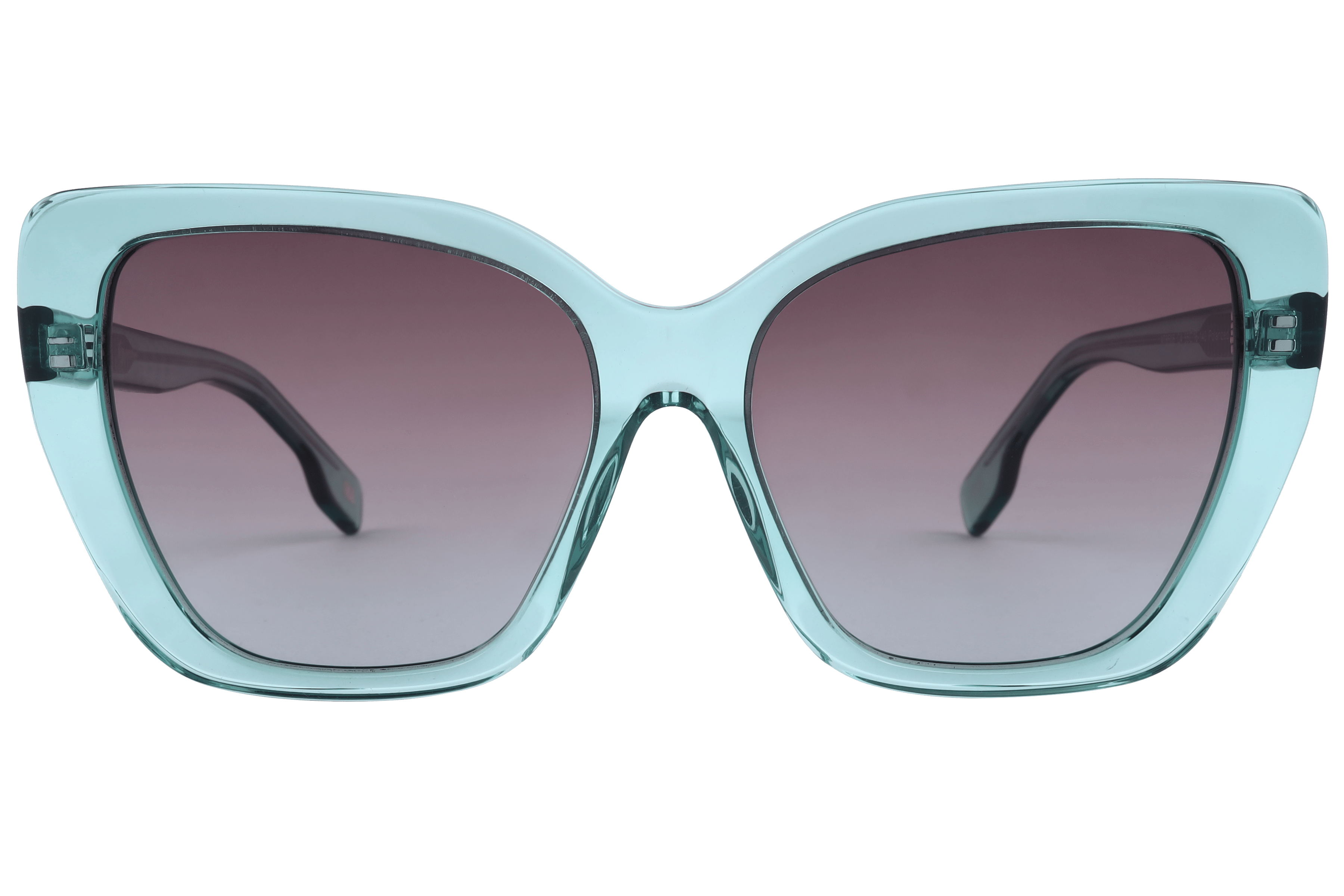 Inspira AT8506 Sunglass Transparent Green Female Full Shell Sunglass — Transparent Green frame — view 2
