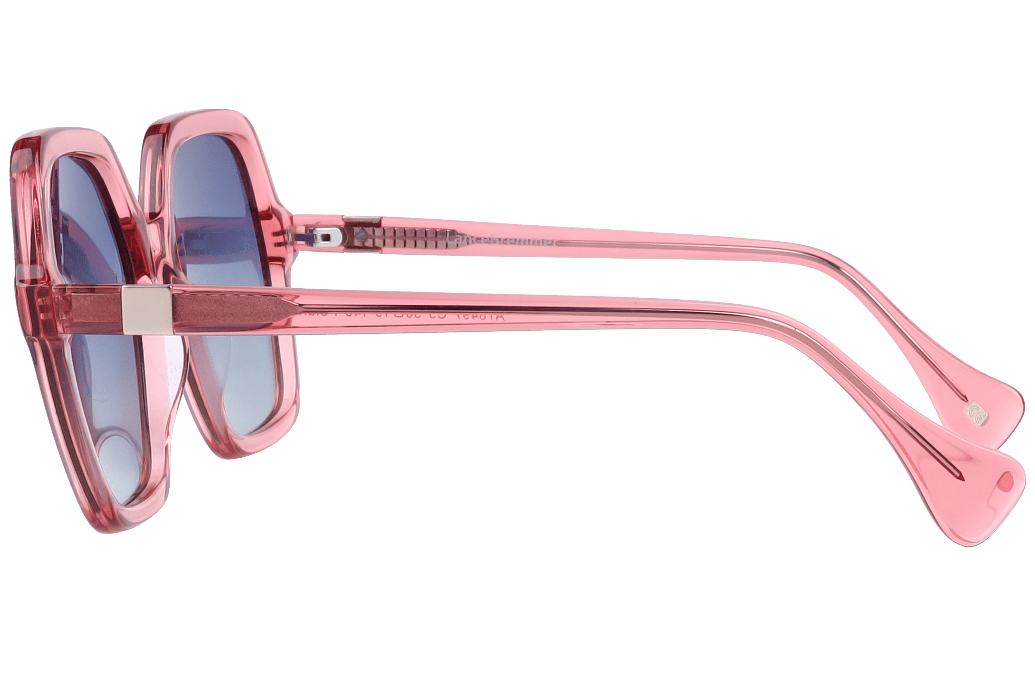Inspira AT8497 Sunglass Transparent Pink Female Full Shell Sunglass — view 3