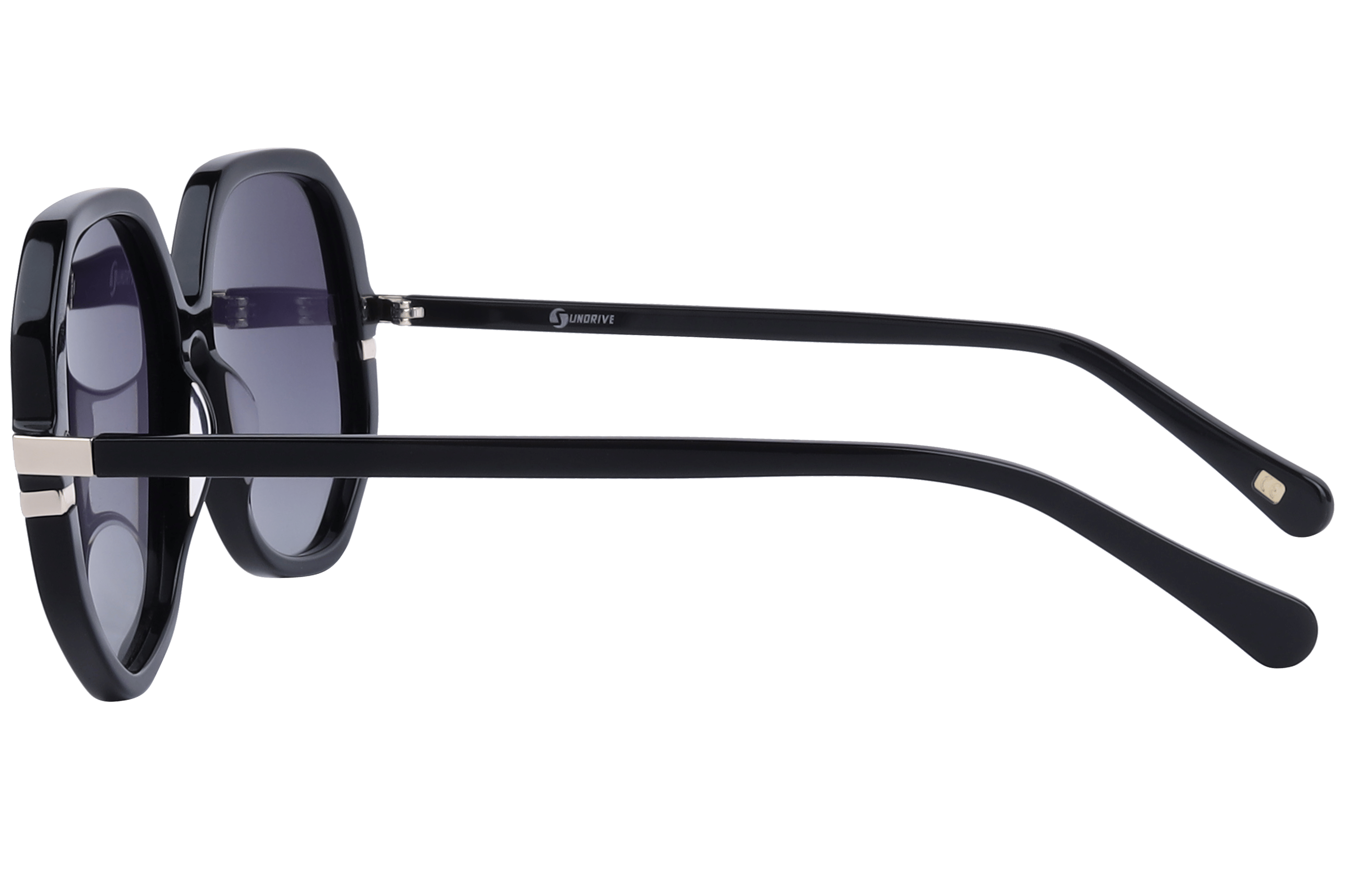Inspira AT8489 Sunglass Black Female Full Shell Sunglass — Black frame — view 3