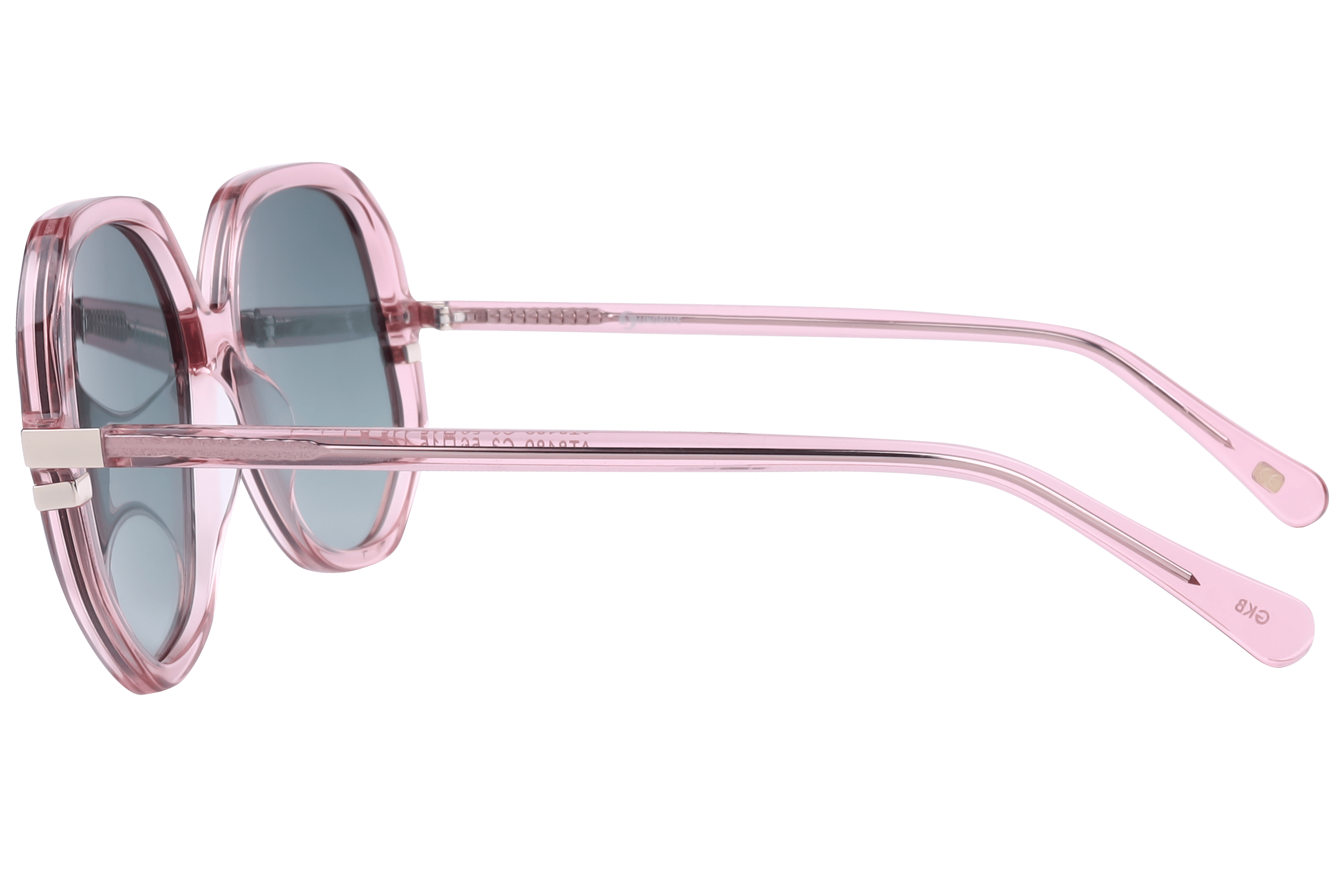 Inspira AT8489 Sunglass Transparent Pink Female Full Shell Sunglass — Transparent Pink frame — view 3