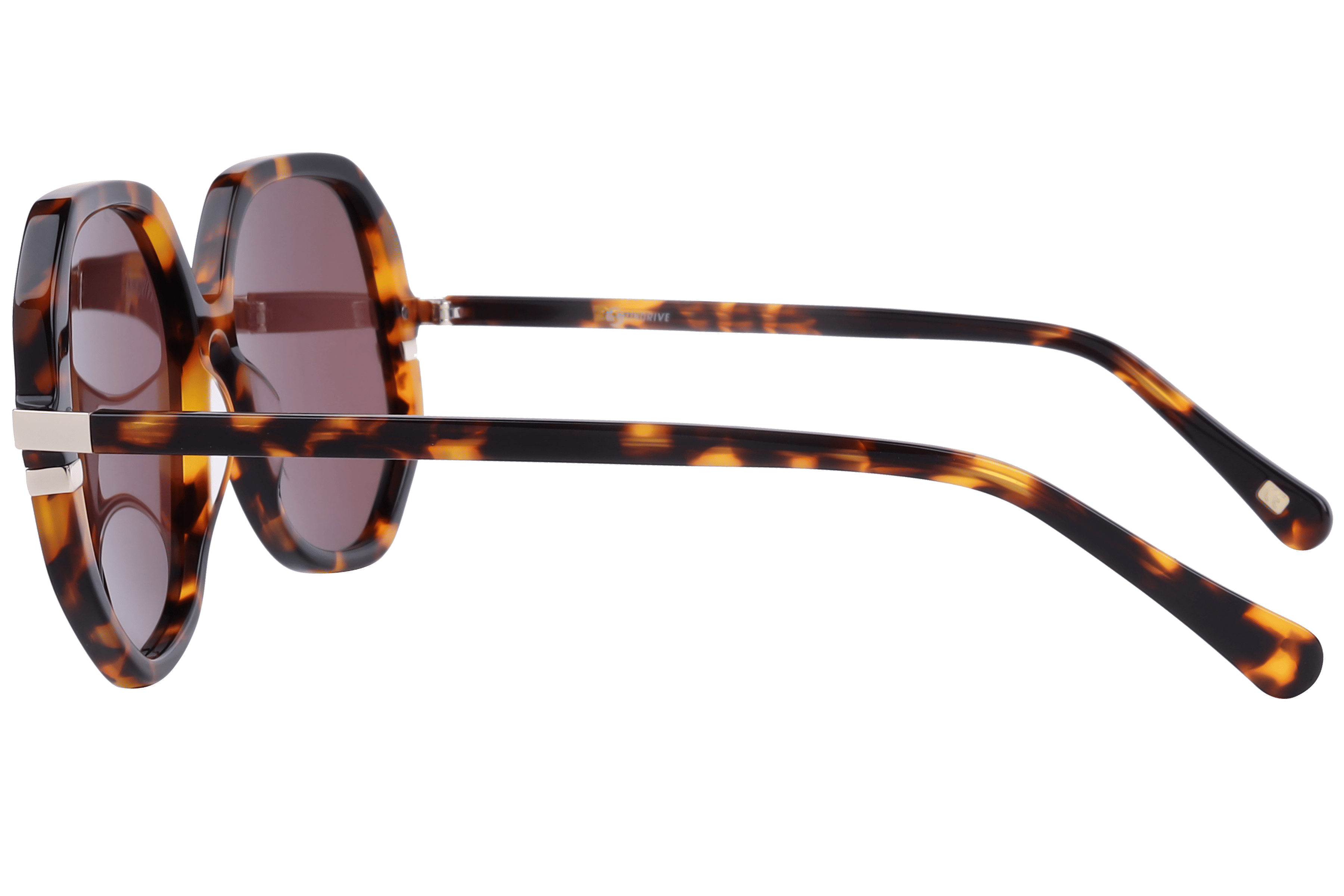 Inspira AT8489 Sunglass Tortoise Female Full Shell Sunglass — Tortoise frame — view 3
