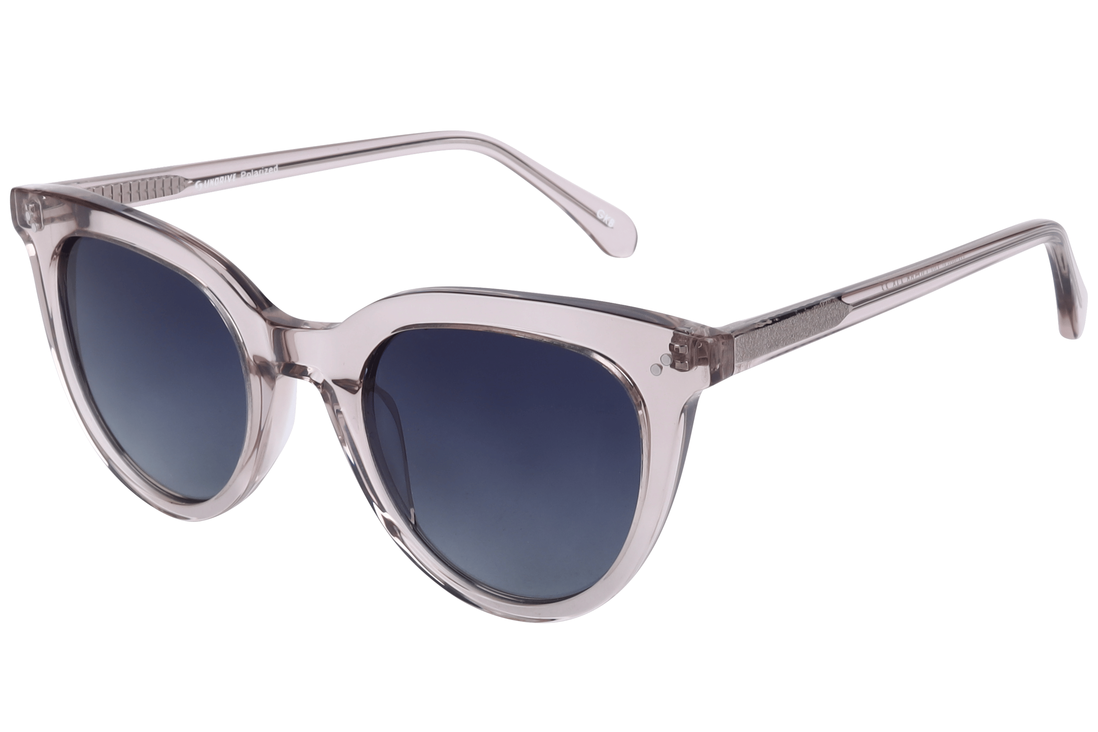 Inspira BS8056 Sunglass Transparent Grey Female Full Shell — Transparent Grey frame