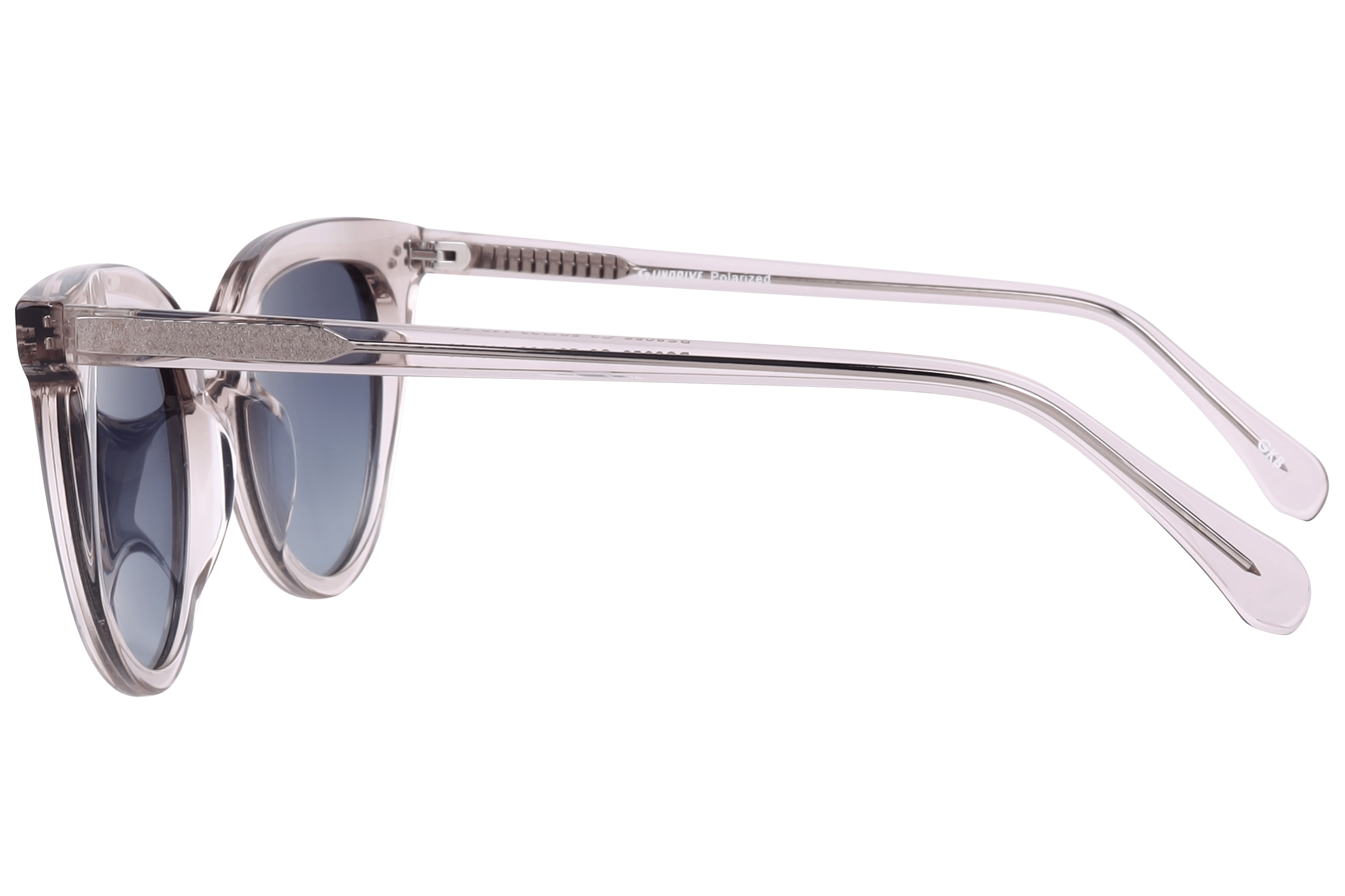 Inspira BS8056 Sunglass Transparent Grey Female Full Shell Sunglass — Transparent Grey frame — view 3