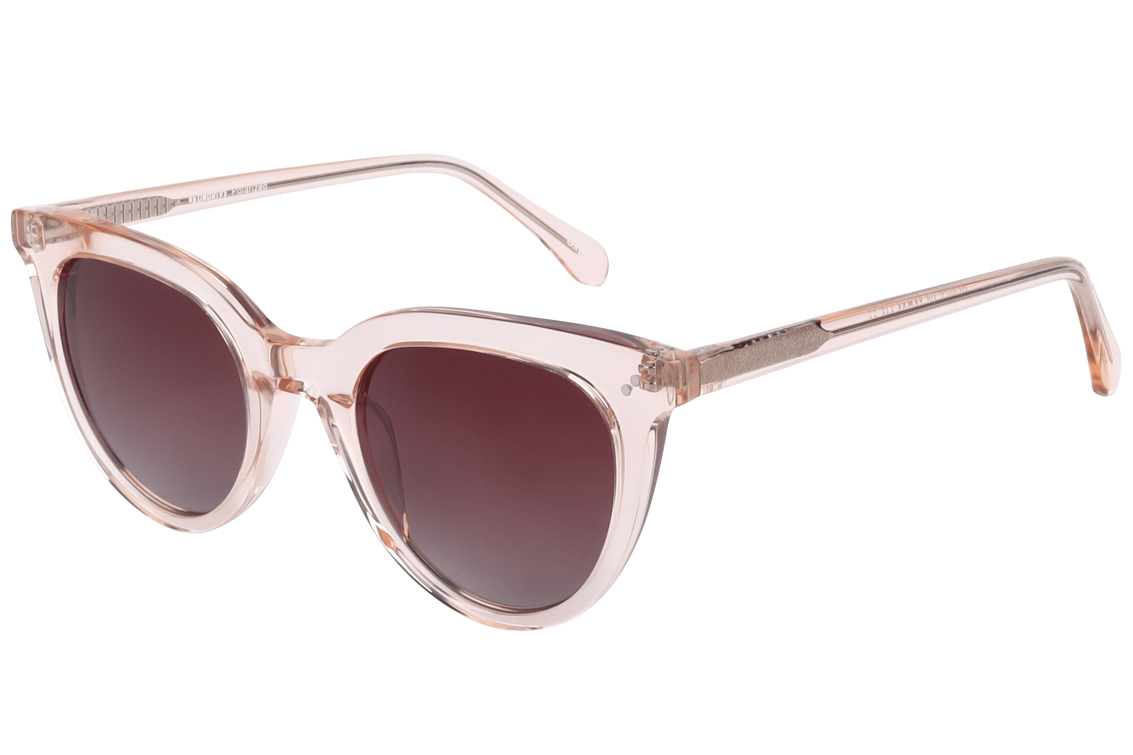 Inspira BS8056 Sunglass Transparent Pink Female Full Shell — Transparent Pink frame