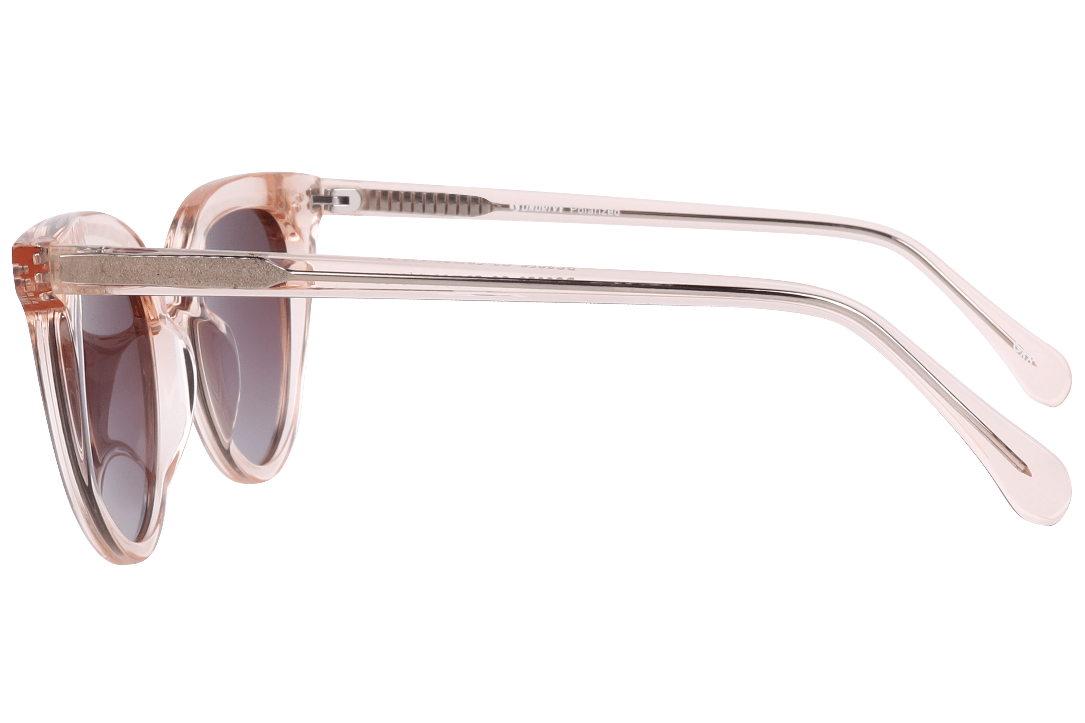 Inspira BS8056 Sunglass Transparent Pink Female Full Shell Sunglass — Transparent Pink frame — view 3
