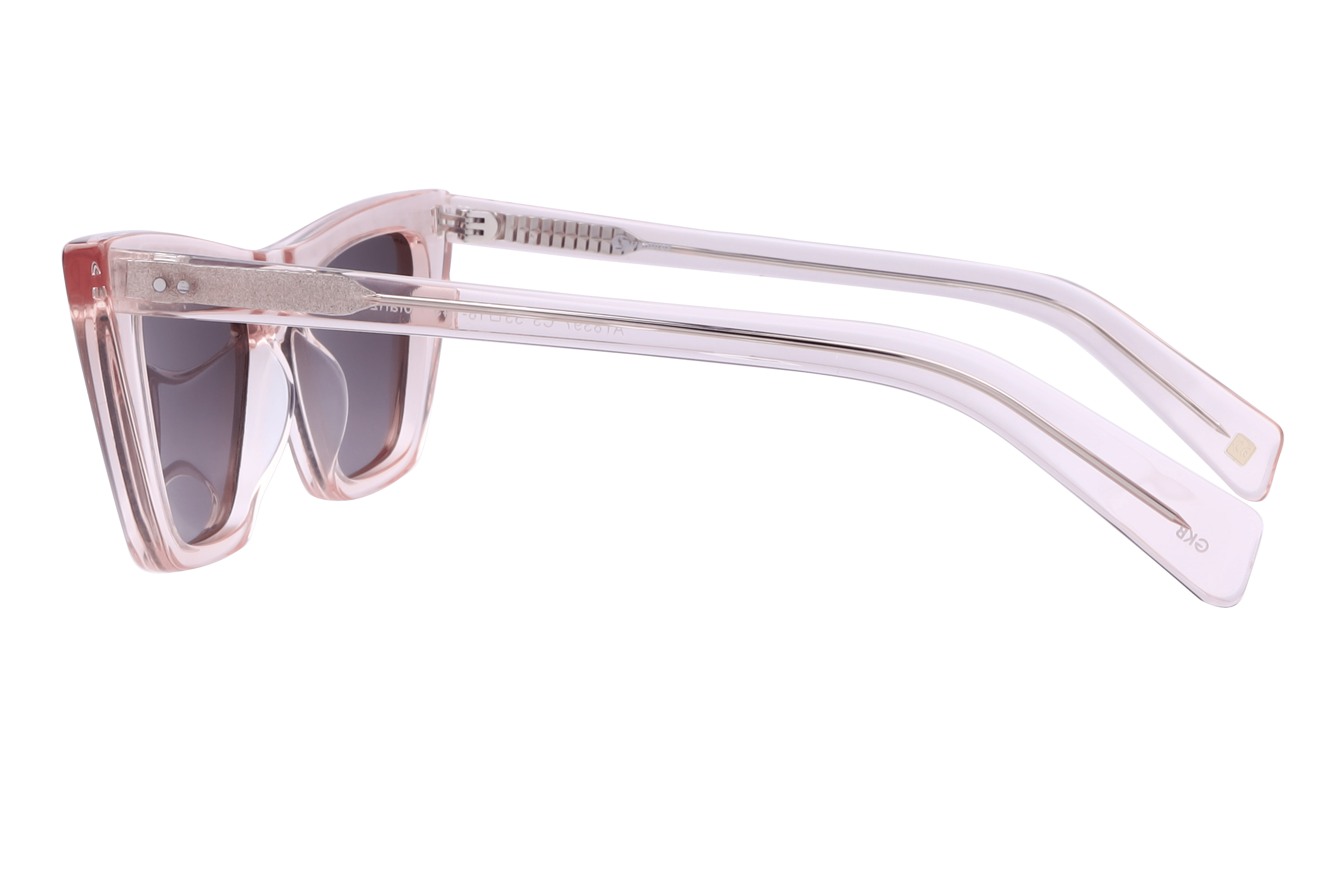 Inspira AT8397 Sunglass Transparent Brown Female Full Shell Sunglass — Transparent Brown frame — view 3