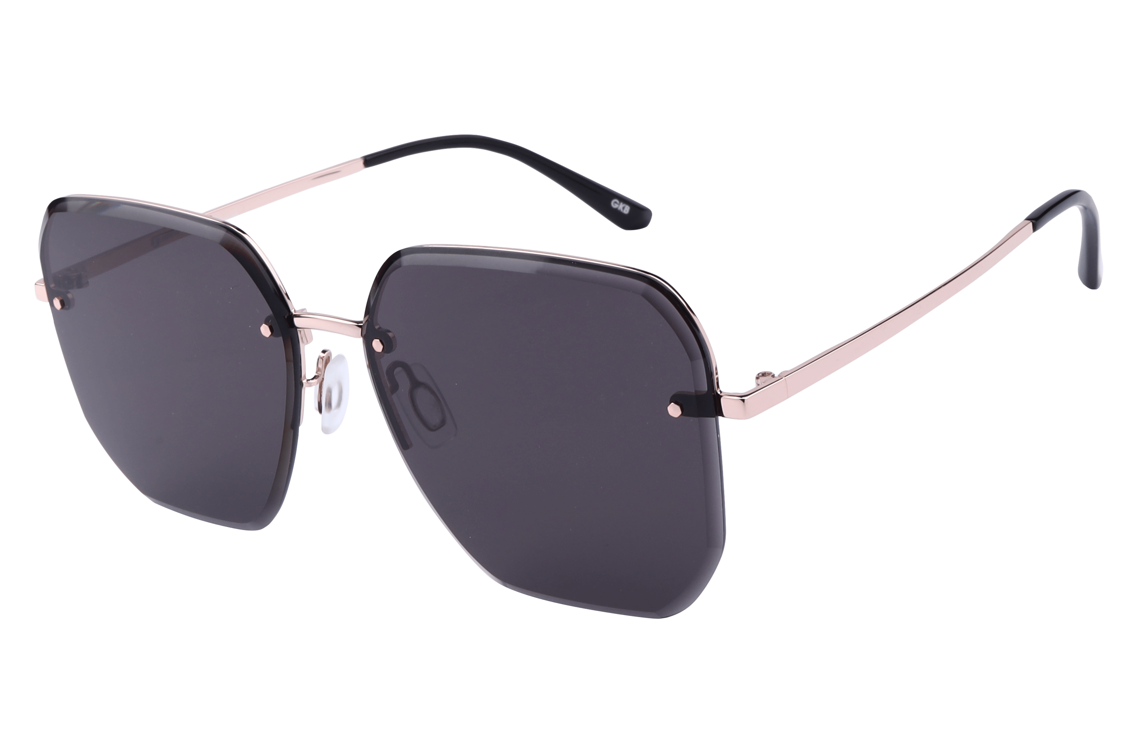 Inspira 7139 Sunglass Gold Female RimLess Metal — Gold frame