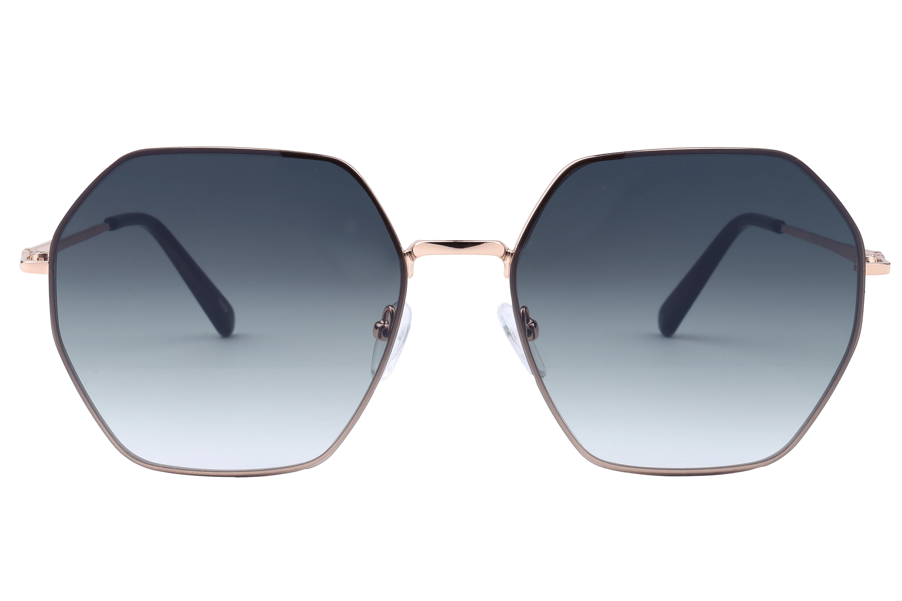Inspira PZ5044 Sunglass Gold Female Full Metal Sunglass — Gold frame — view 2