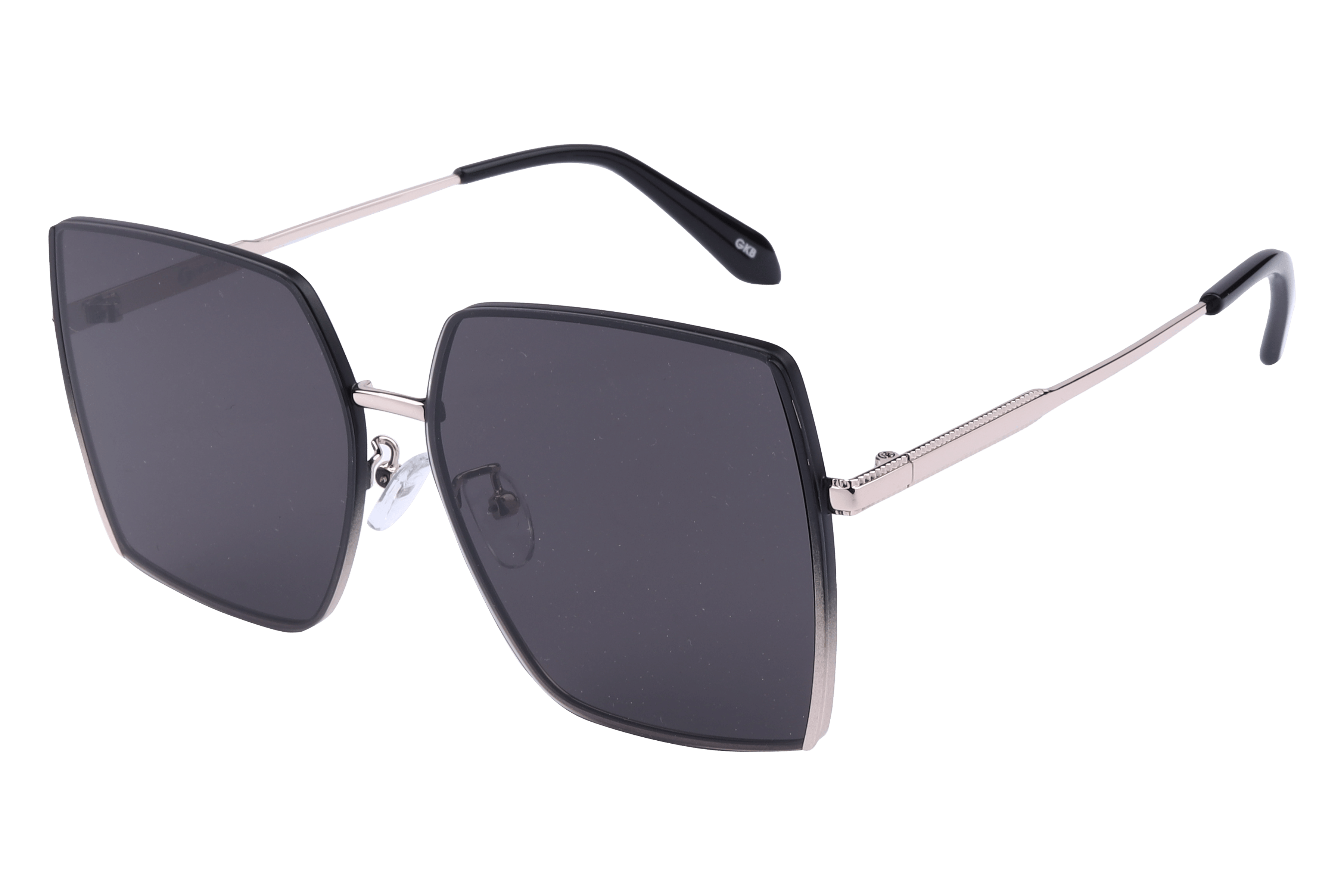Inspira NJ1561 Sunglass Black Female Full Metal — Black frame