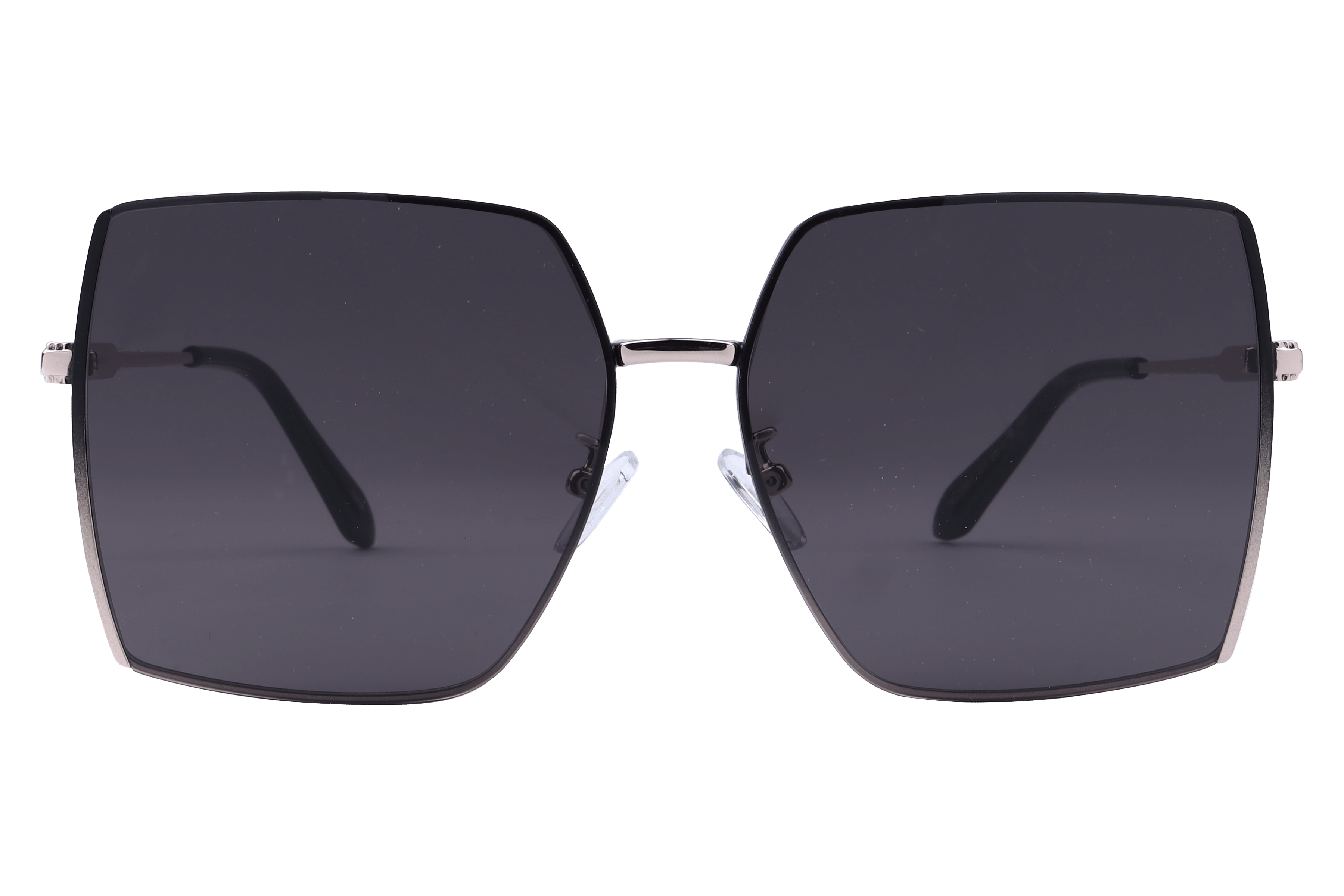 Inspira NJ1561 Sunglass Black Female Full Metal Sunglass — Black frame — view 2