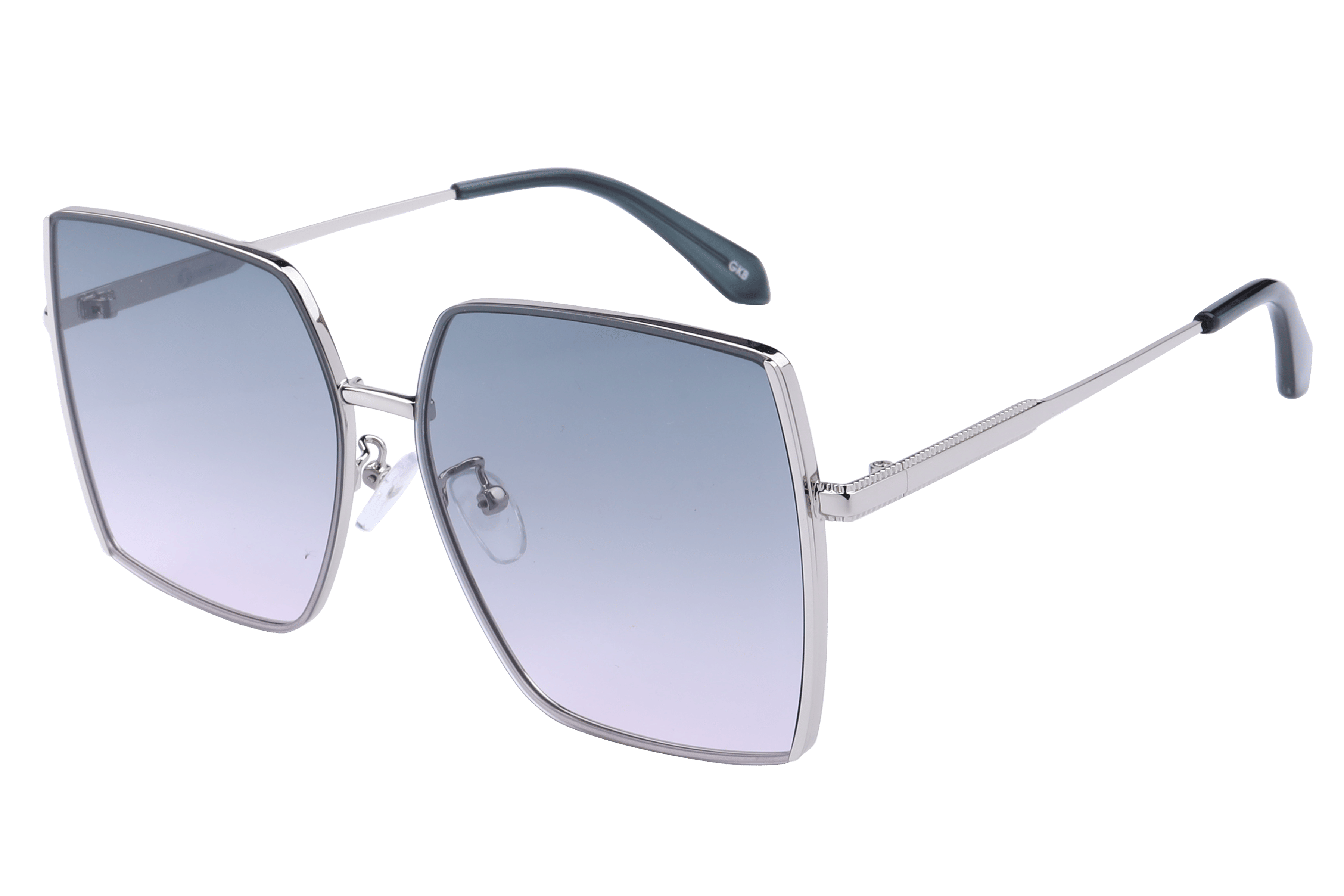 Inspira NJ1561 Sunglass Silver Female Full Metal — Silver frame