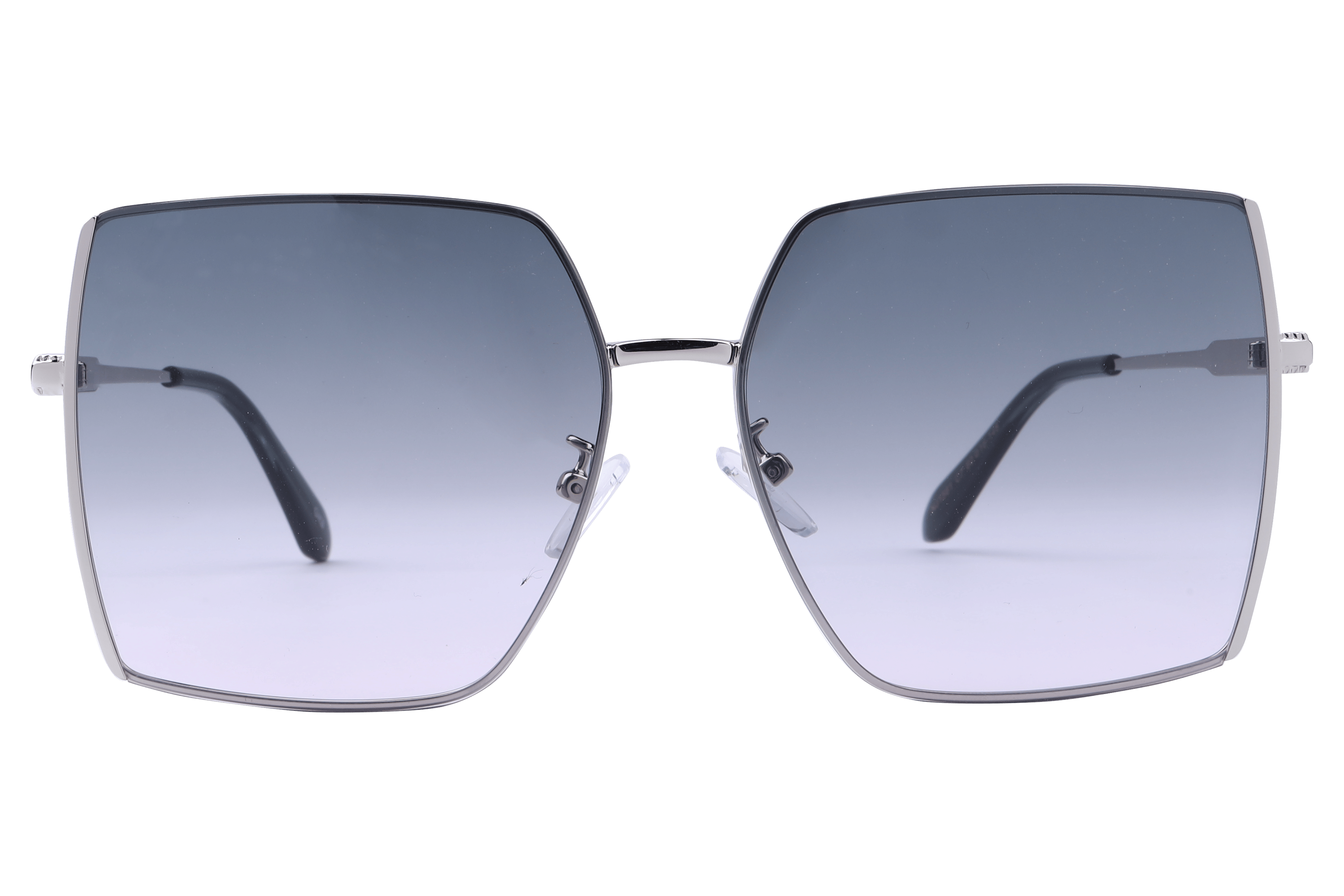 Inspira NJ1561 Sunglass Silver Female Full Metal Sunglass — Silver frame — view 2