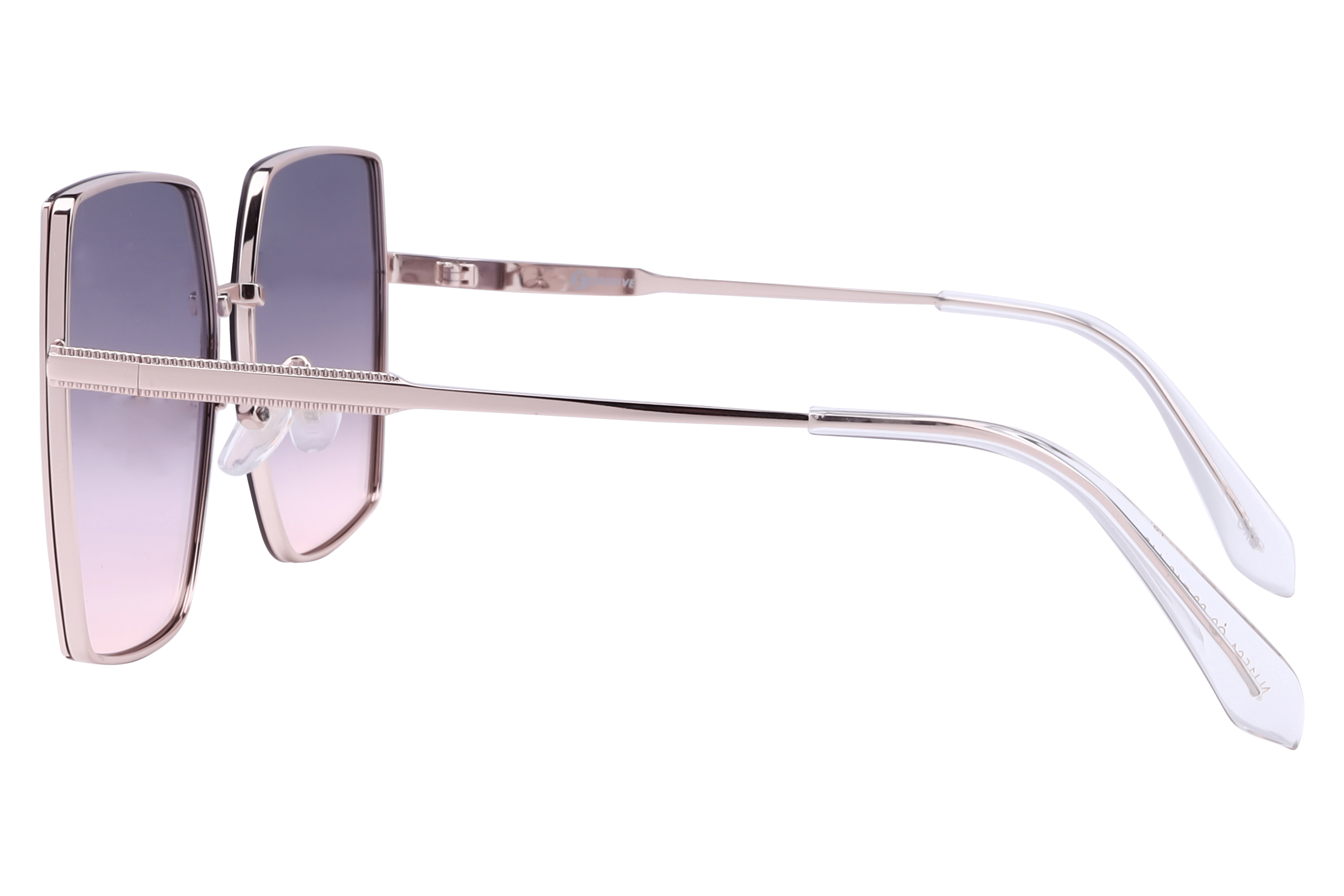 Inspira NJ1561 Sunglass Gold Female Full Metal Sunglass — Gold frame — view 3