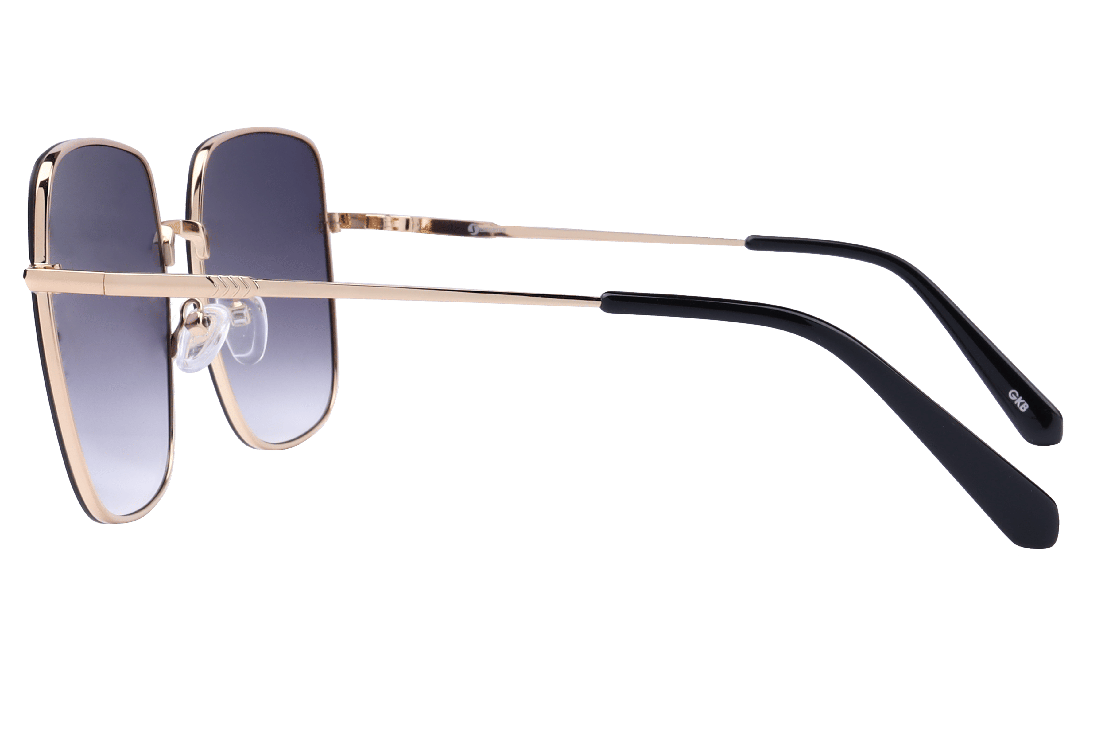 Inspira PZ5039 Sunglass Gold Female Full Metal Sunglass — Gold frame — view 3