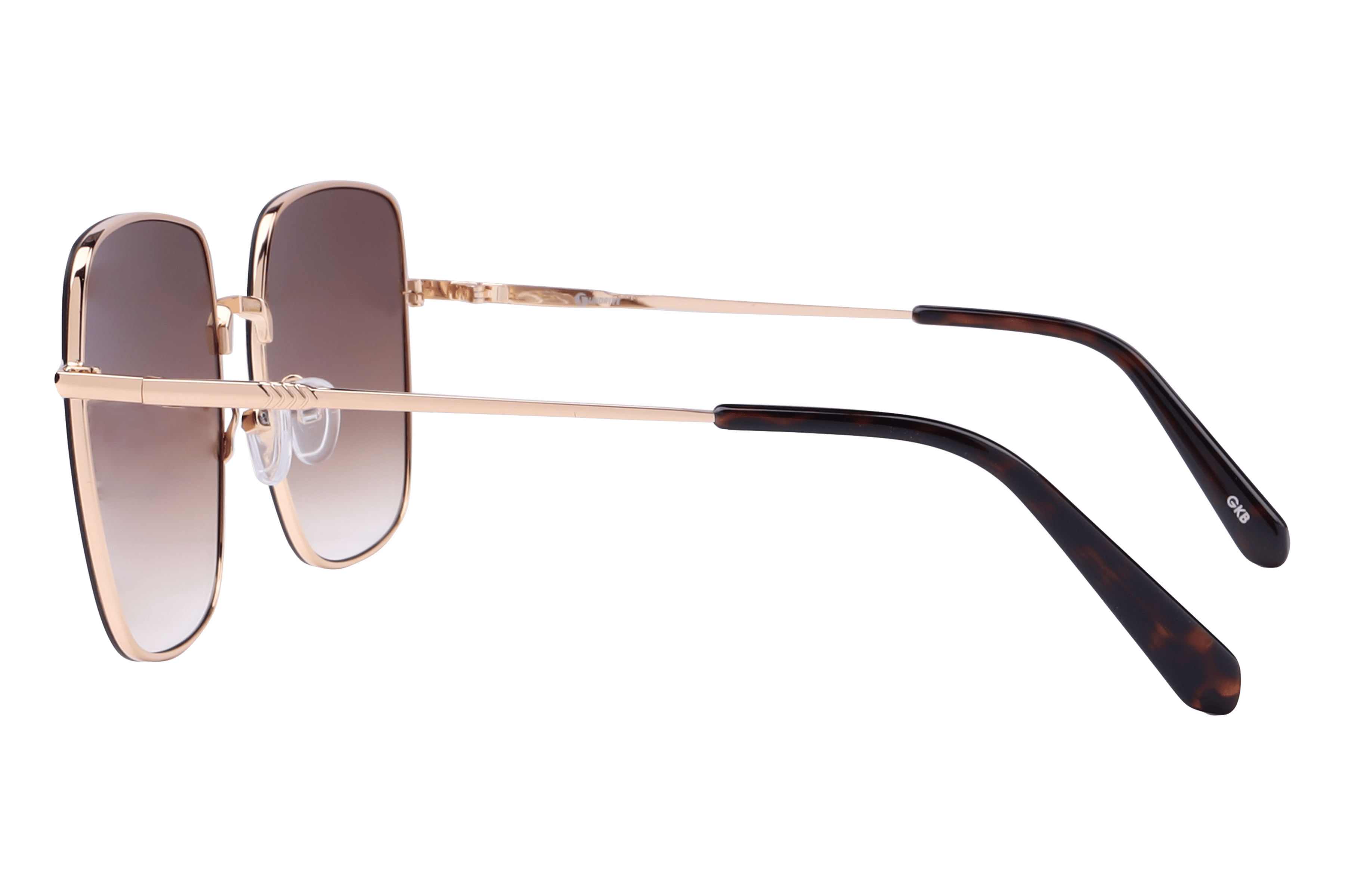 Inspira PZ5039 Sunglass Gold Female Full Metal Sunglass — Gold frame — view 3