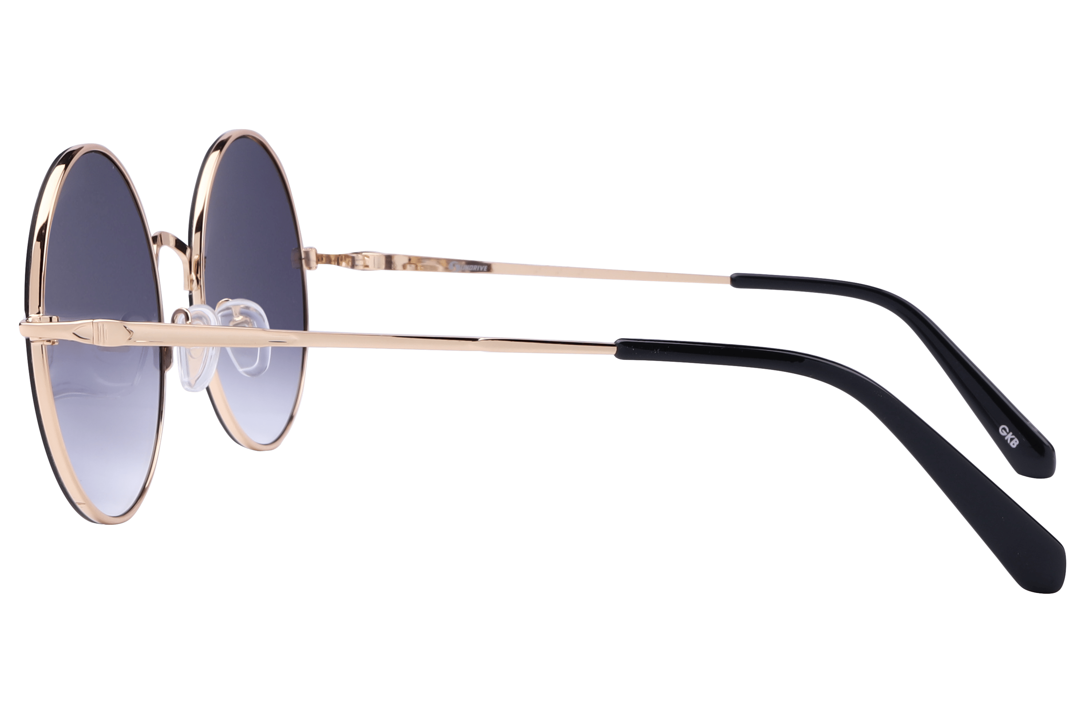 Inspira PZ5045 Sunglass Gold Female Full Metal Sunglass — Gold frame — view 3