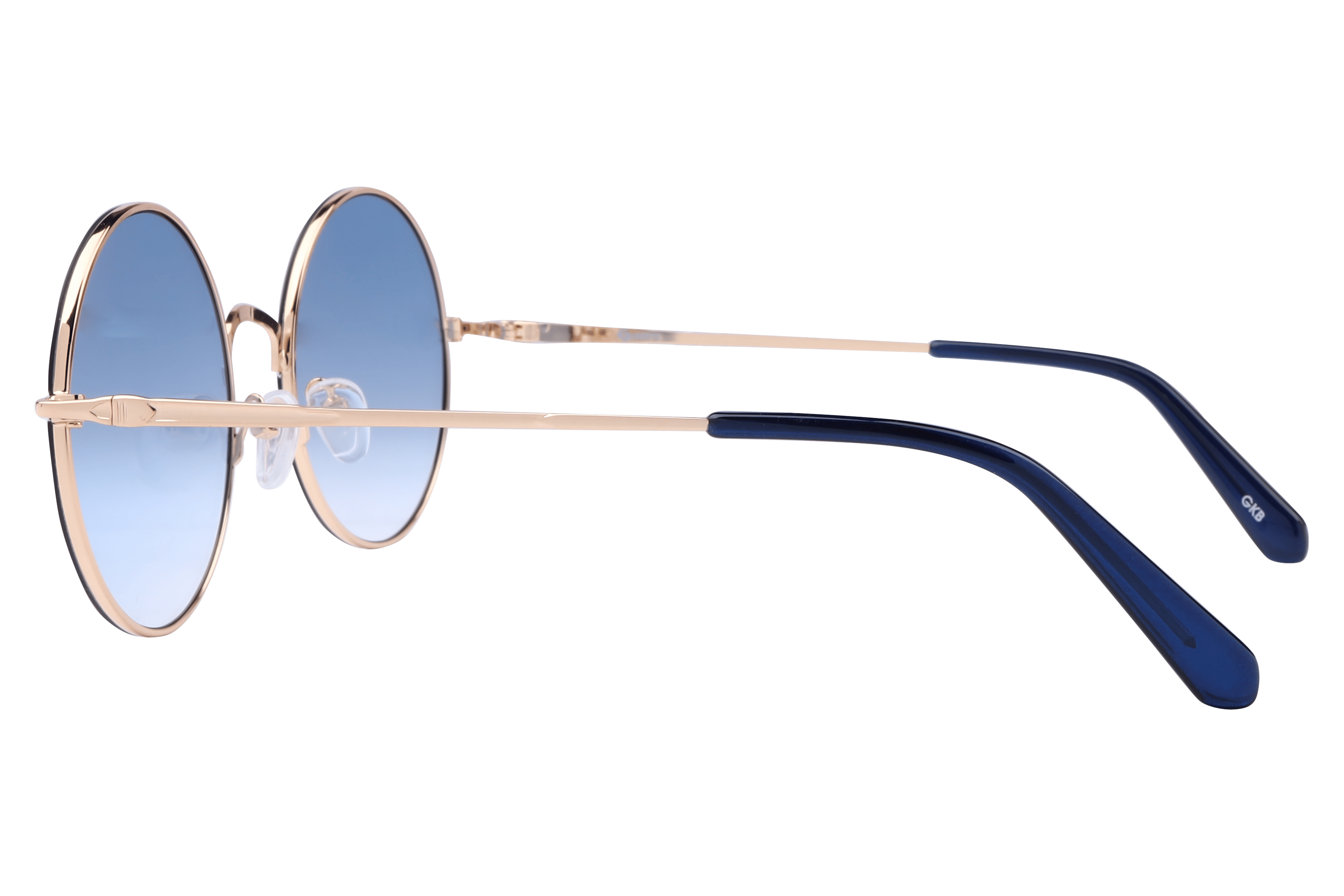 Inspira PZ5045 Sunglass Gold Female Full Metal Sunglass — Gold frame — view 3