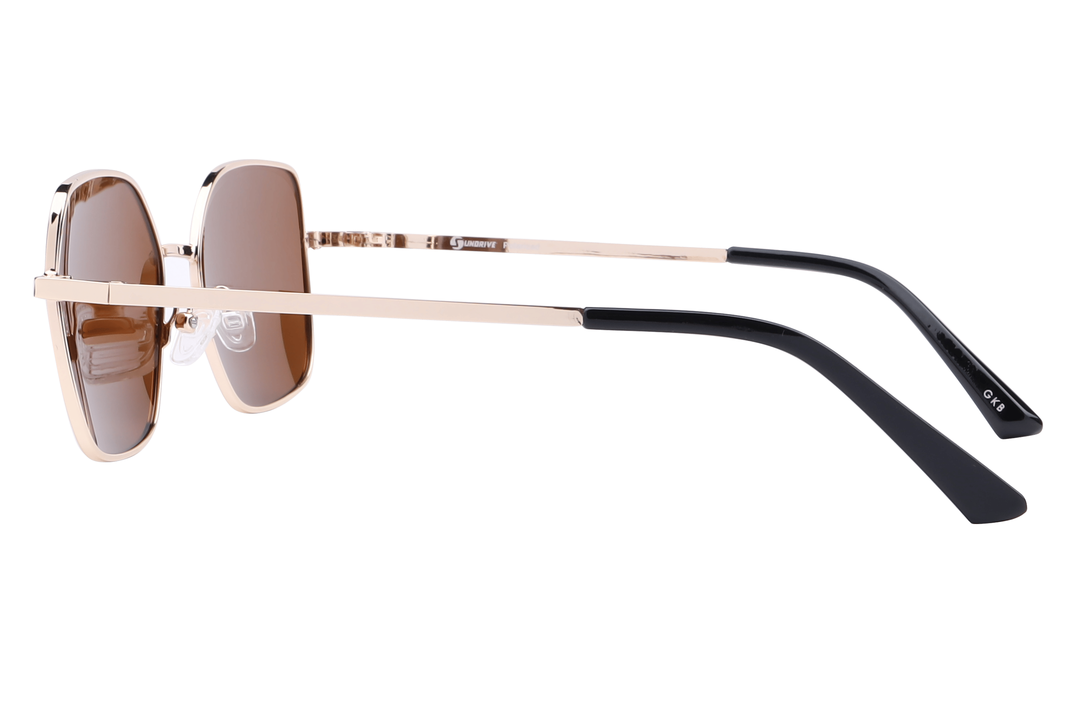 Inspira VW260S Sunglass Gold Female Full Metal Sunglass — view 3