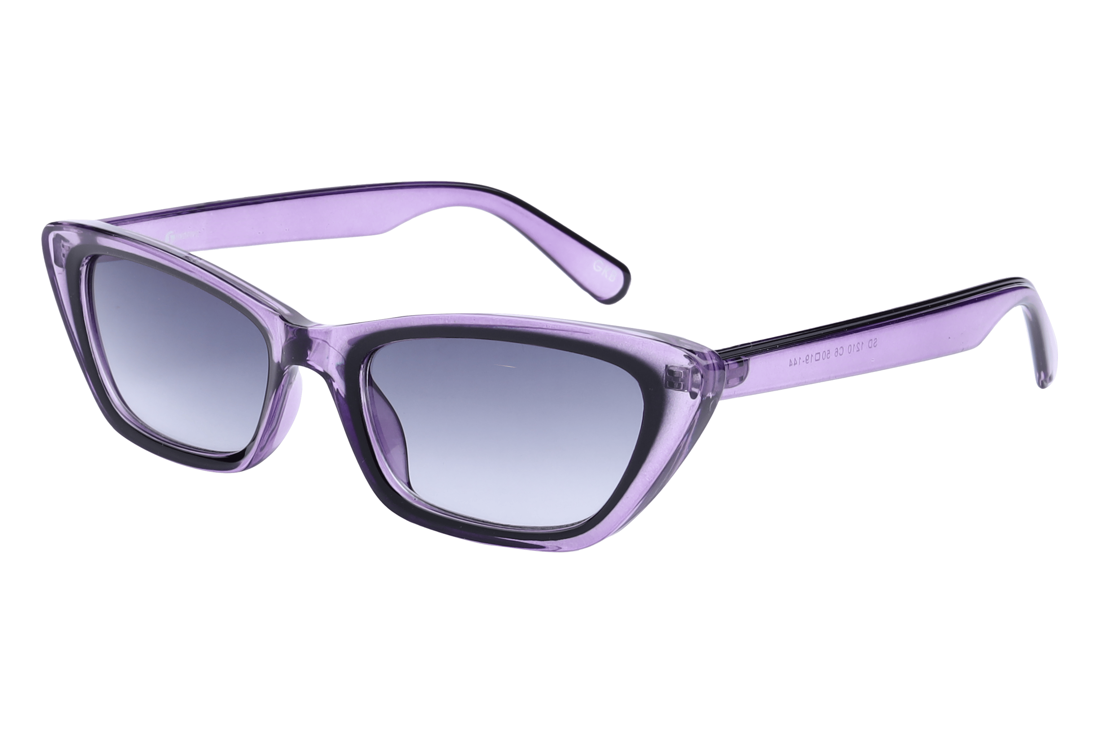 Inspira SD 1210 Sunglass Transparent Purple Female Full Shel — Transparent Purple frame