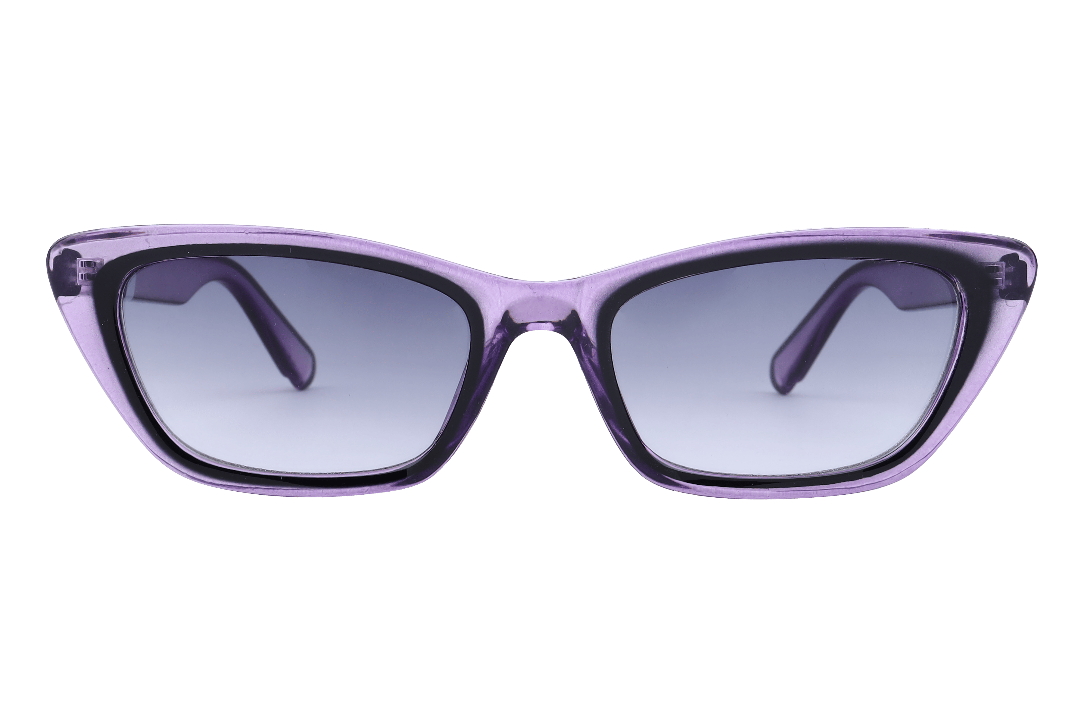 Inspira SD 1210 Sunglass Transparent Purple Female Full Shel Sunglass — Transparent Purple frame — view 2