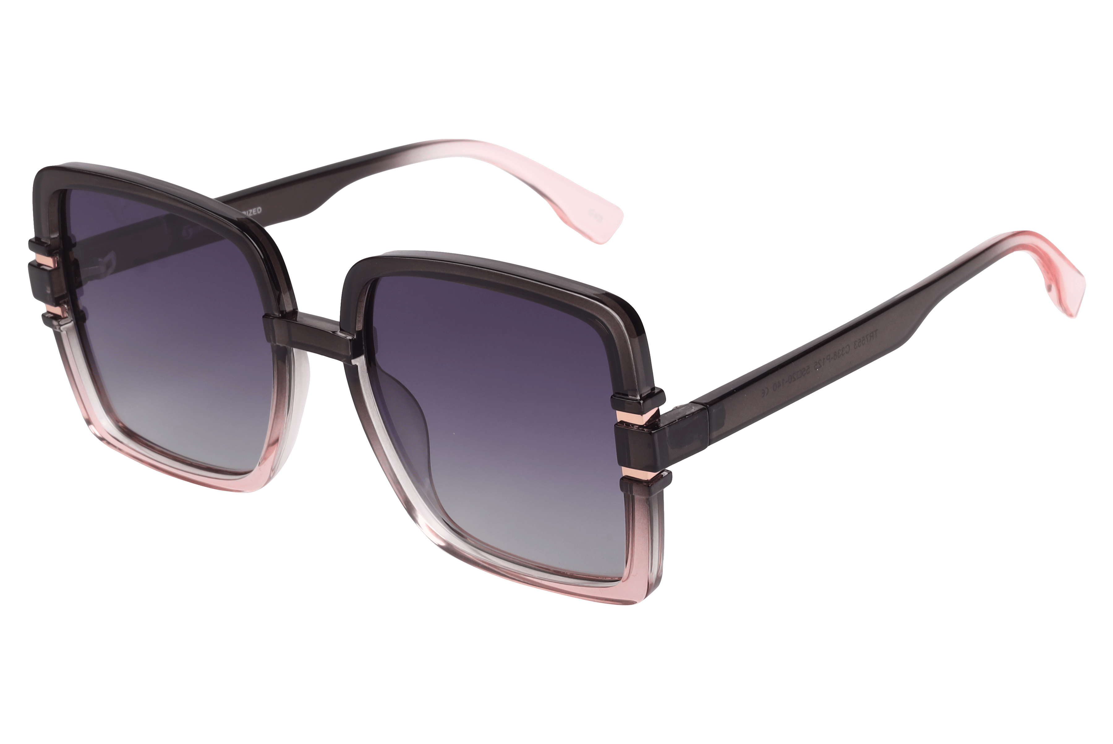 Inspira TR7553 Sunglass Transparent Grey Female Full Shell — Transparent Grey frame