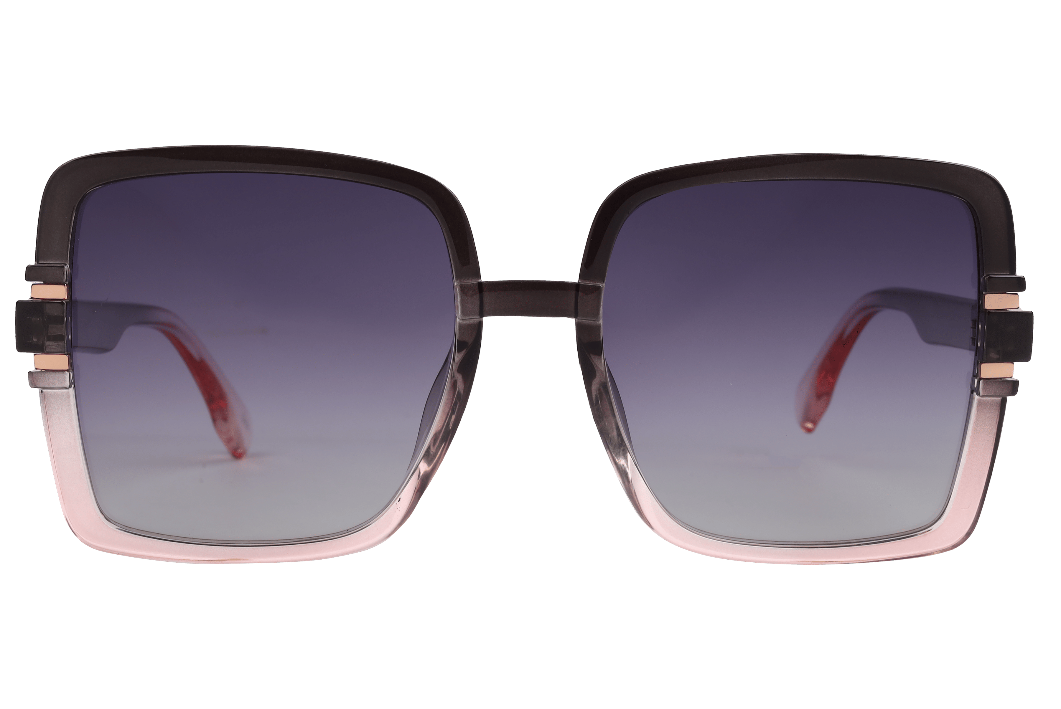 Inspira TR7553 Sunglass Transparent Grey Female Full Shell Sunglass — Transparent Grey frame — view 2