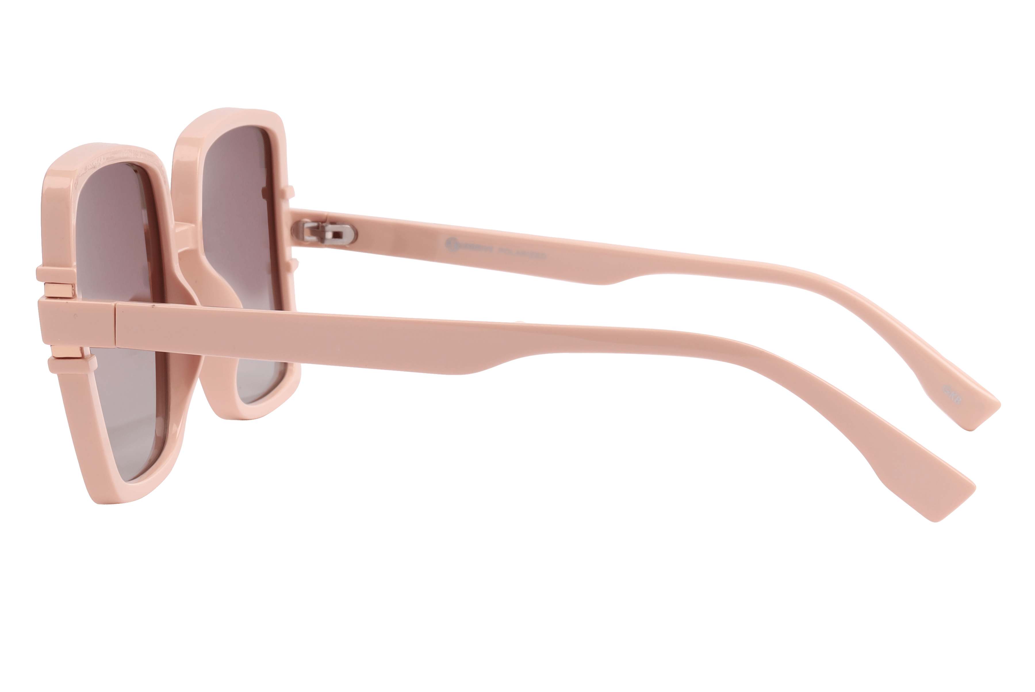 Inspira TR7553 Sunglass Beige Female Full Shell Sunglass — Beige frame — view 3