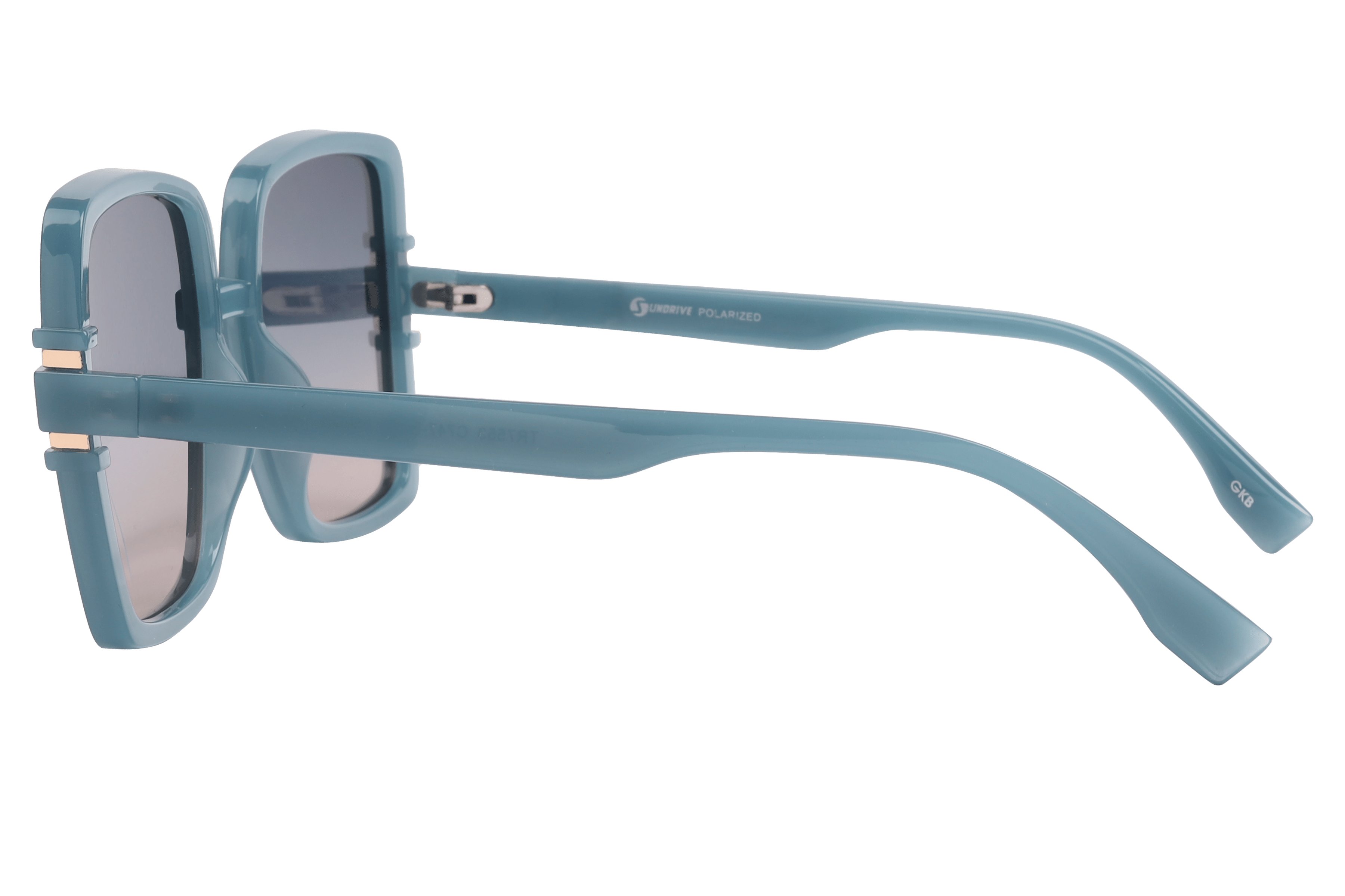 Inspira TR7553 Sunglass Blue Female Full Shell Sunglass — Blue frame — view 3