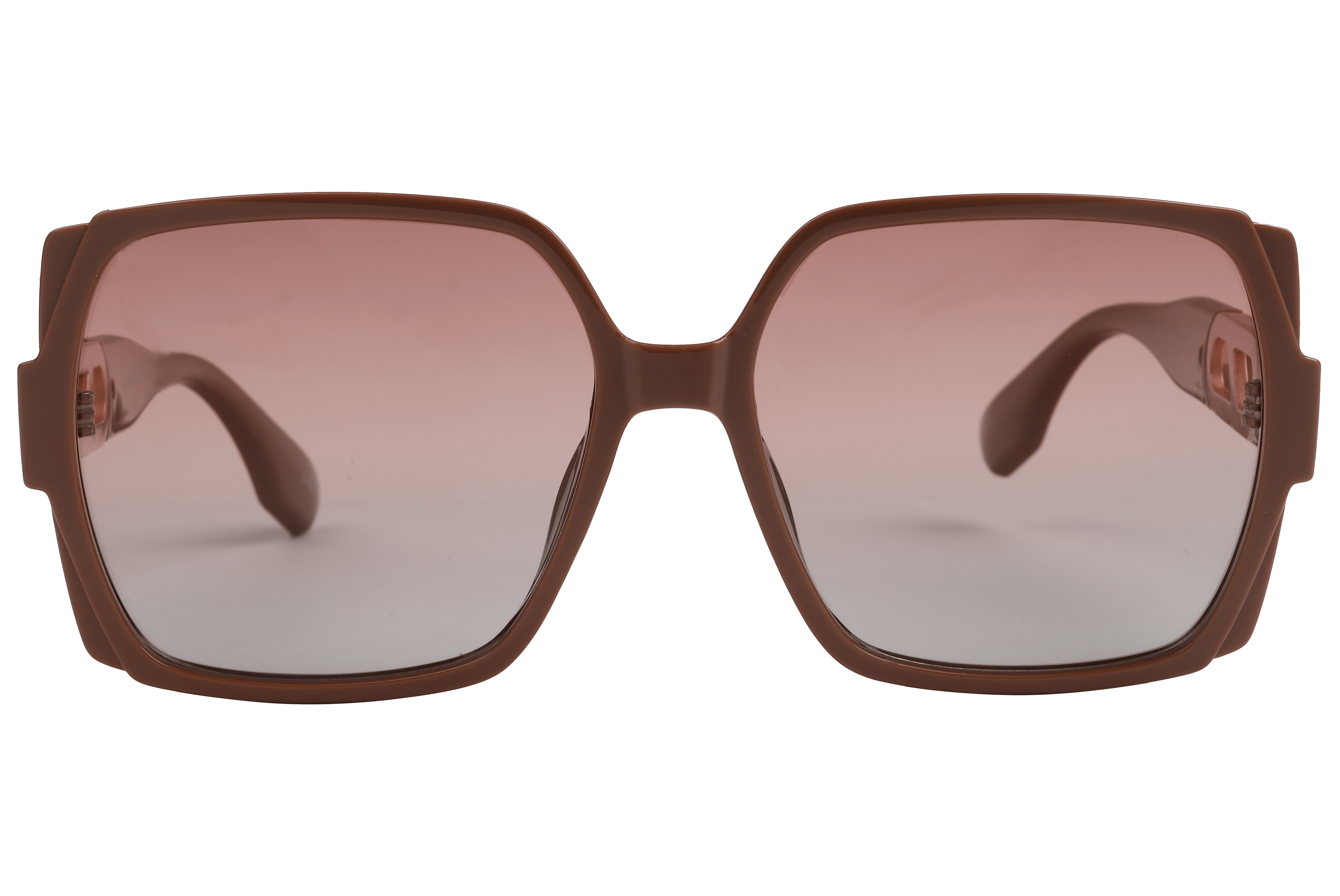 Inspira TR7557 Sunglass Brown Female Full Shell with Metal Sunglass — Brown frame — view 2