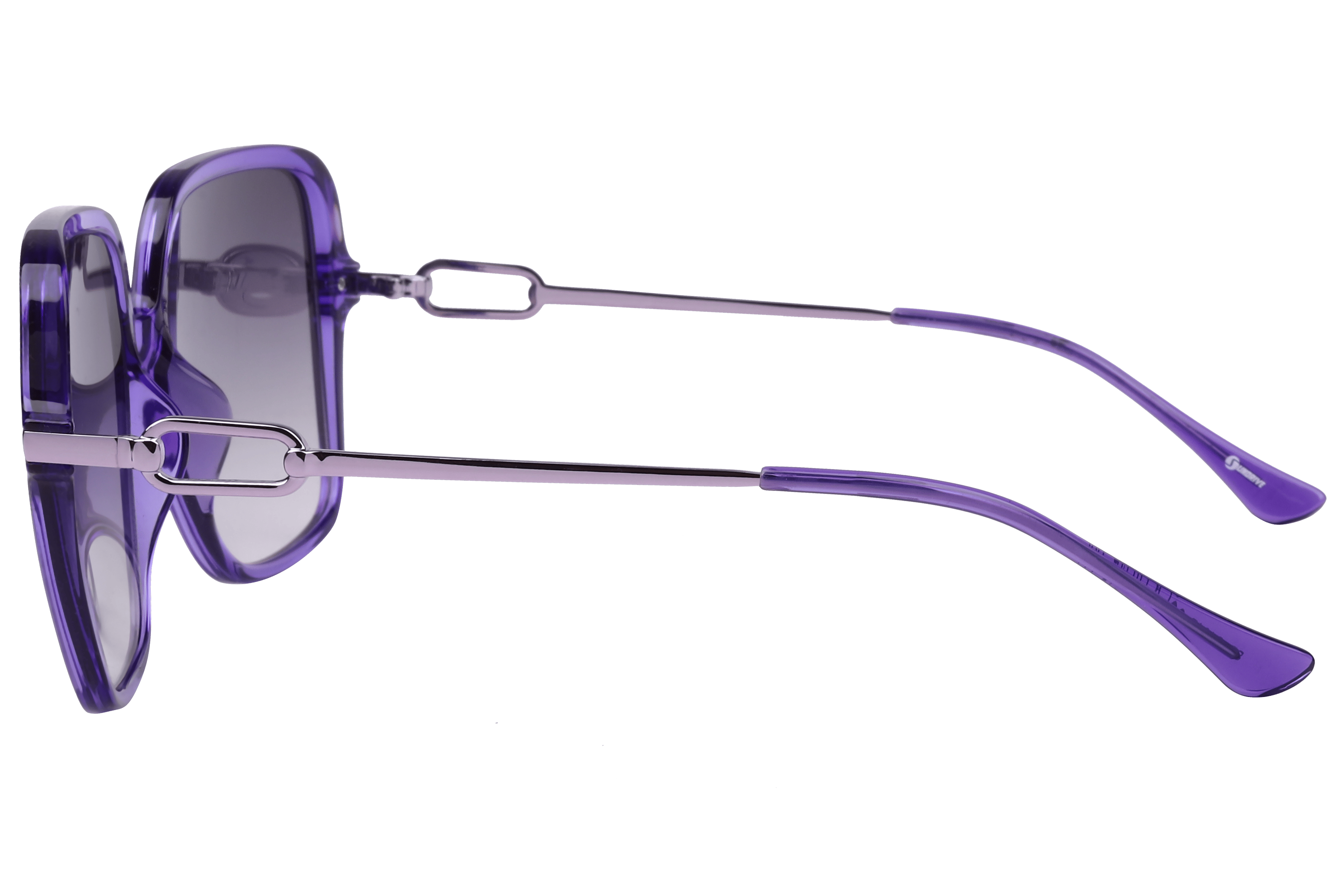 Inspira S1017 Sunglass Violet Female Full Metal Sunglass — Violet frame — view 3