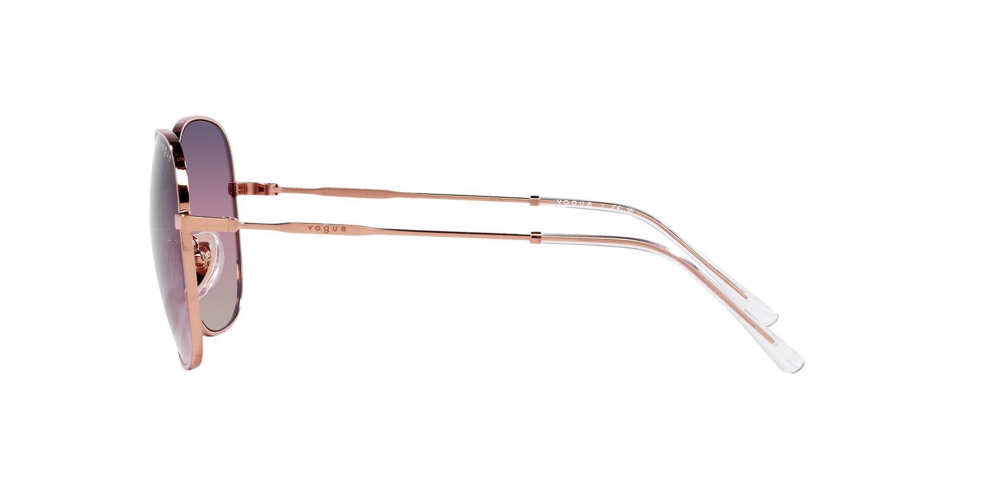 Vogue 0VO4272S Sunglass Rose Gold Female Full Metal Sunglass — Rose Gold frame — view 3