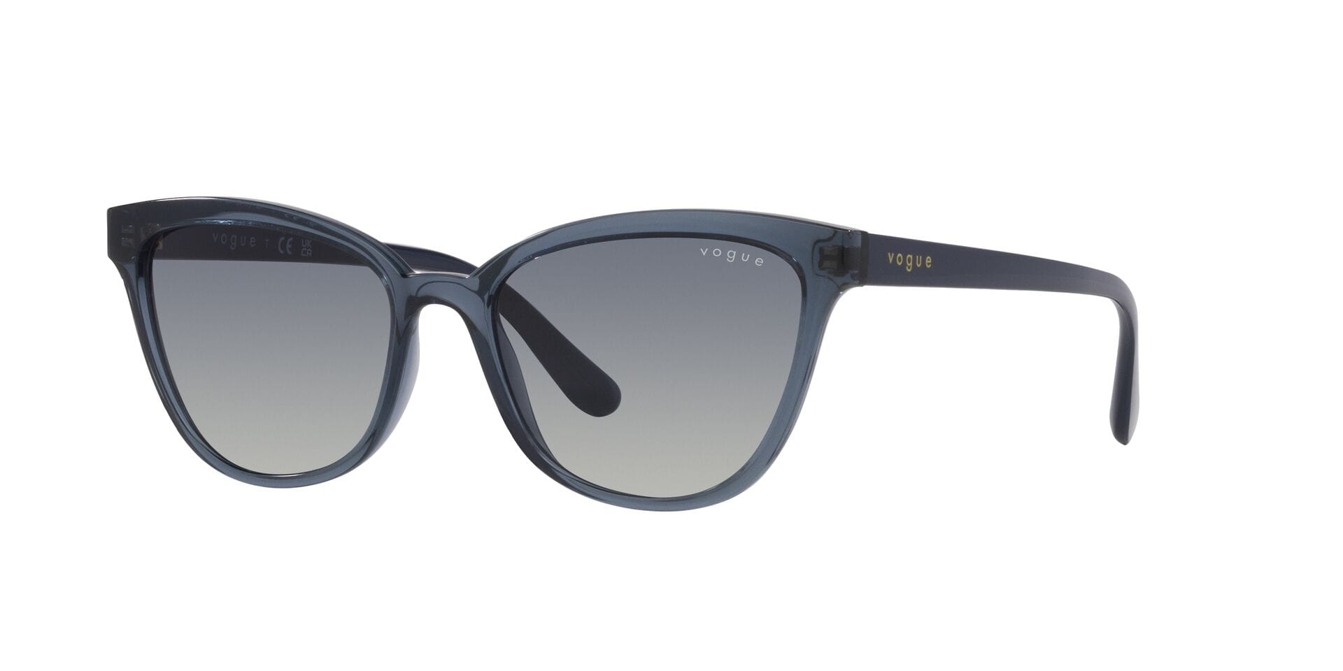 Vogue 0VO5496SI Sunglass Transparent Blue Female Full Shell — Transparent Brown frame