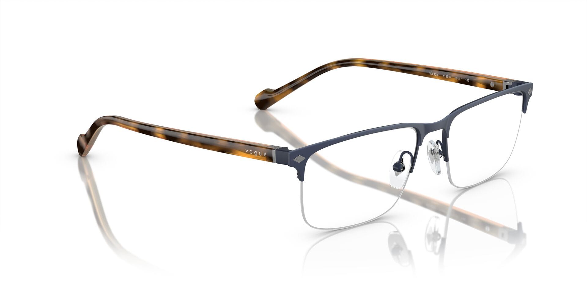 Vogue 0VO4292 Frame Blue Male Supra Shell Frame — Blue frame — view 8