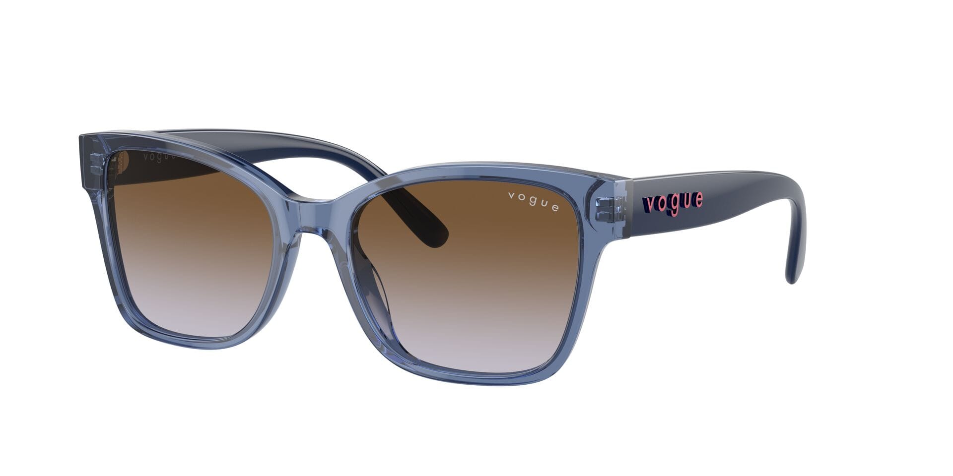 Vogue 0VO5534SI Sunglass Transparent Blue Female Full Shell — Transparent Blue frame