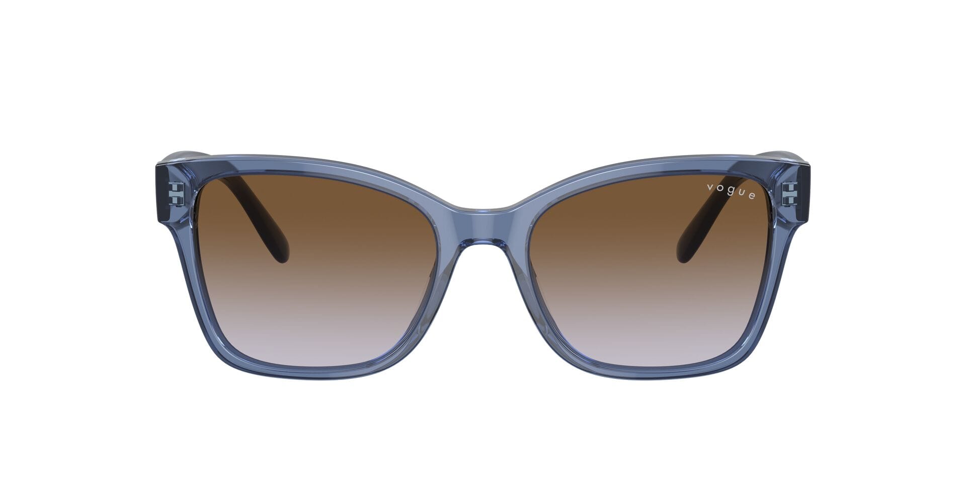 Vogue 0VO5534SI Sunglass Transparent Blue Female Full Shell Sunglass — Transparent Blue frame — view 2