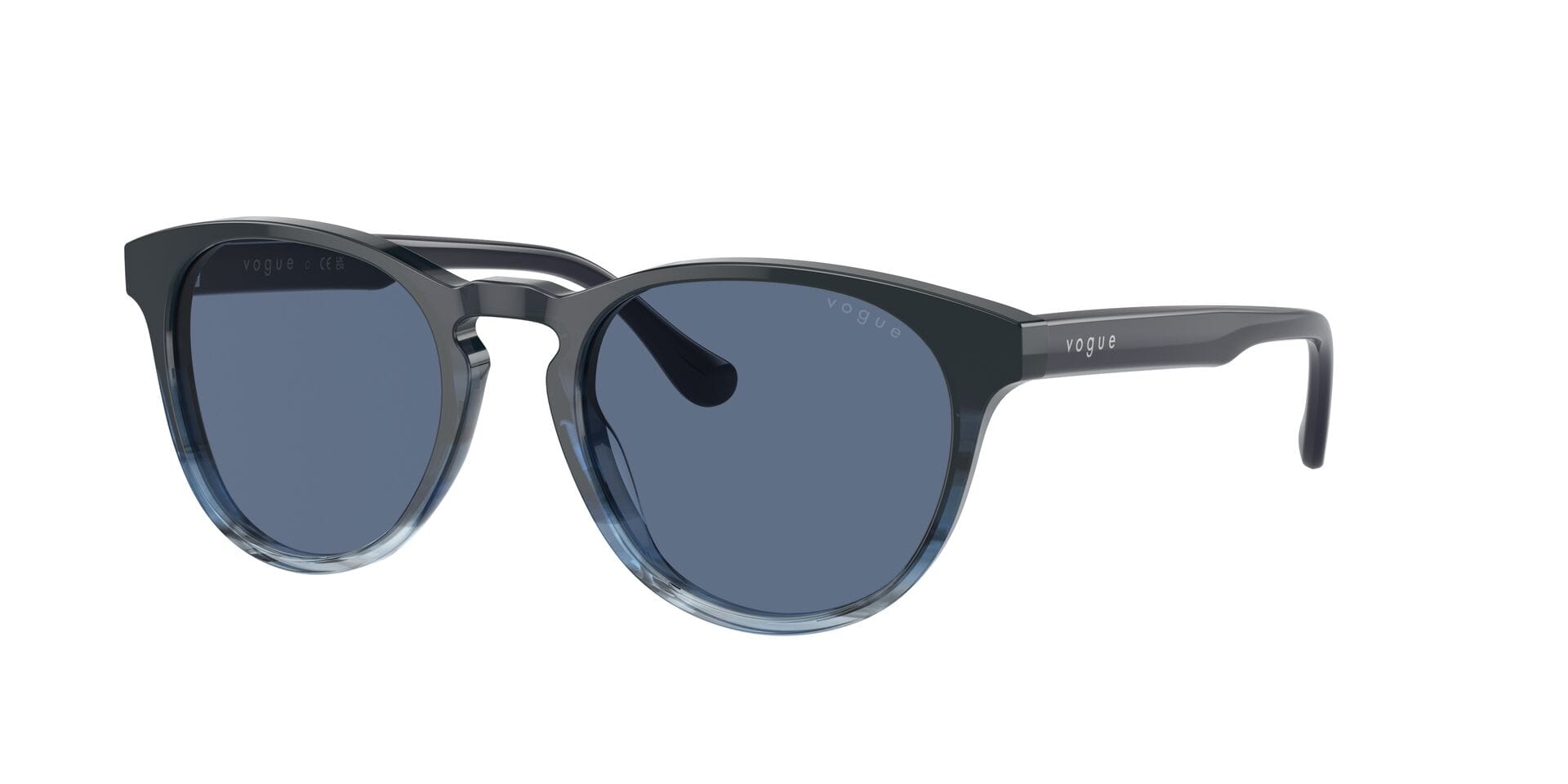 Vogue 0VO5536SI Sunglass Transparent Blue Male Full Shell — Transparent Blue frame