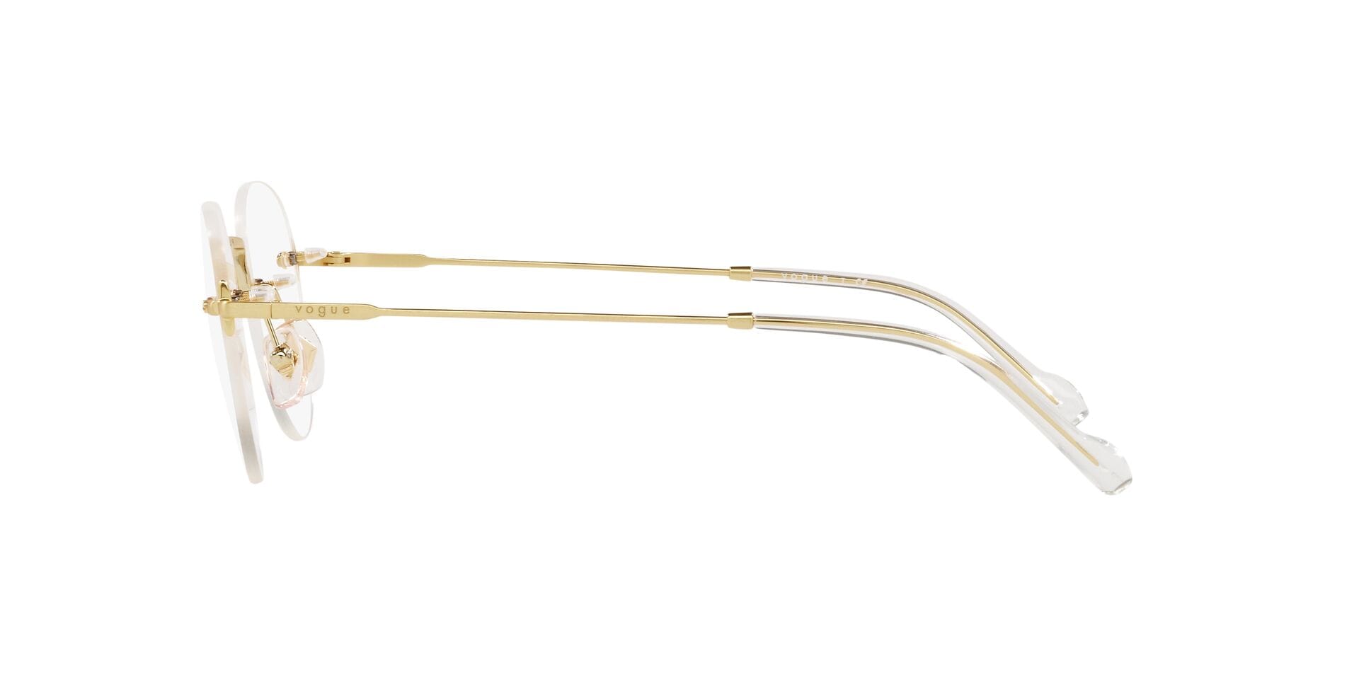 Vogue 0VO4218 Frame Gold Male RimLess Metal Frame — view 3