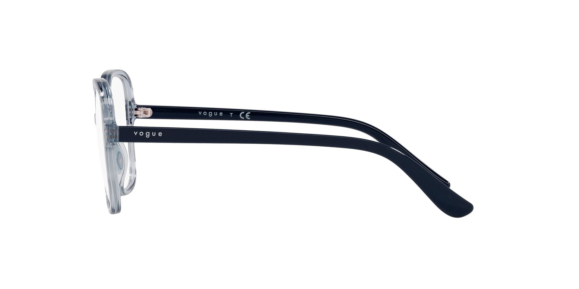 Vogue FR Vogue 0VO5373 Frame Transparent Blue Female Shell Shell Frame — view 3
