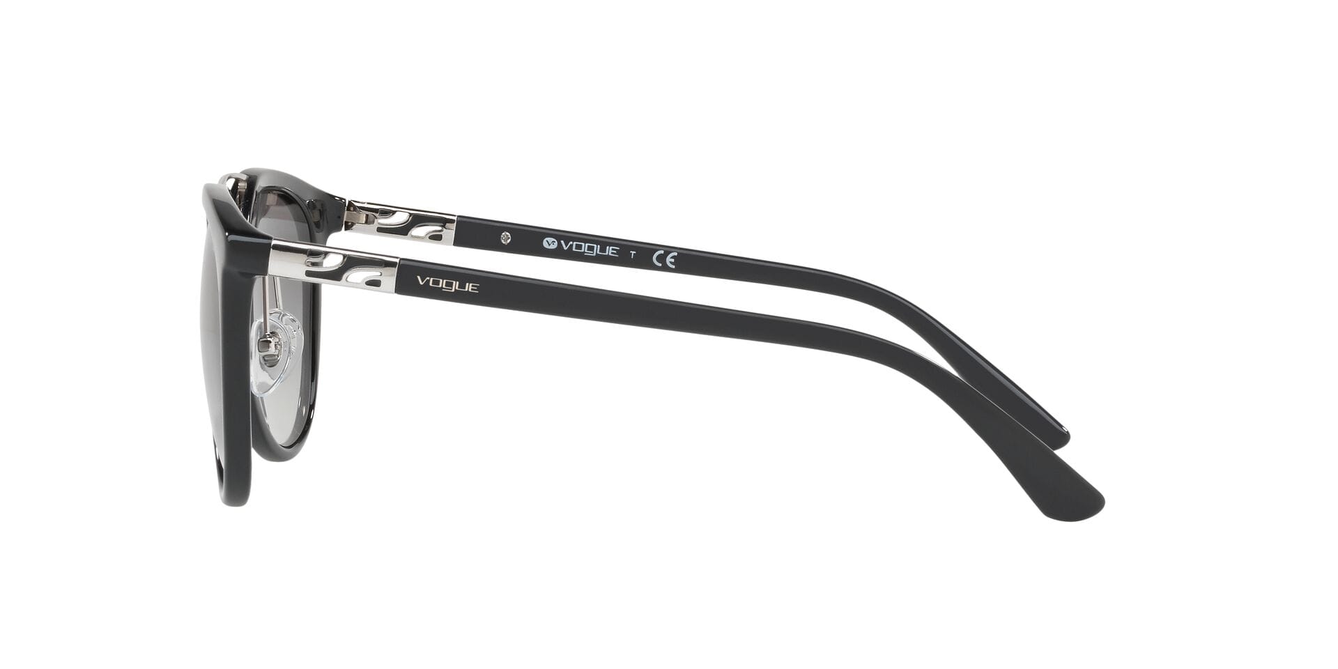 Vogue VO5164S Sunglass Black Female Full Shell Sunglass — Black frame — view 3