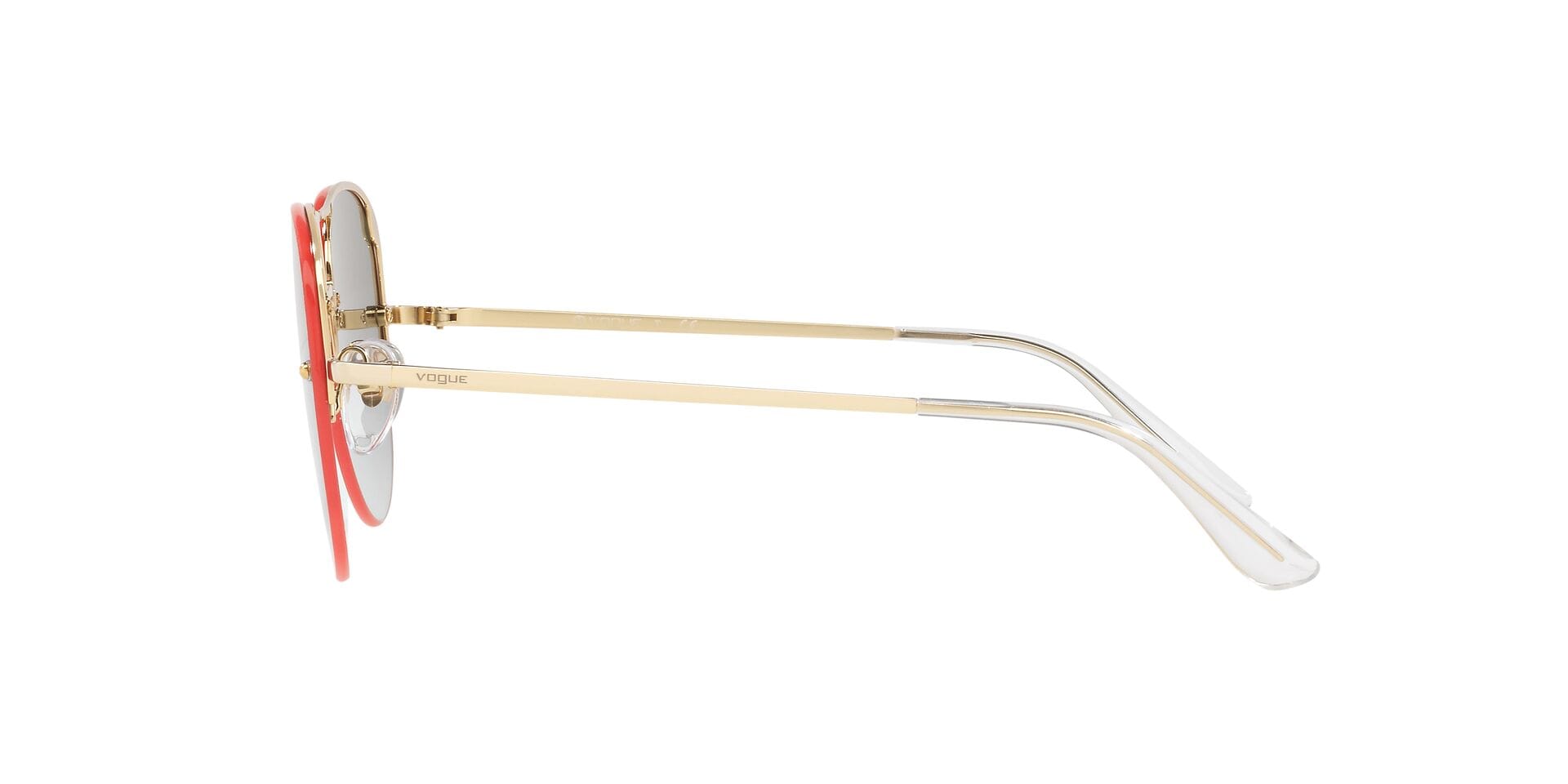 Vogue VO4080S Sunglass Orange Male Full Metal Sunglass — Orange frame — view 4