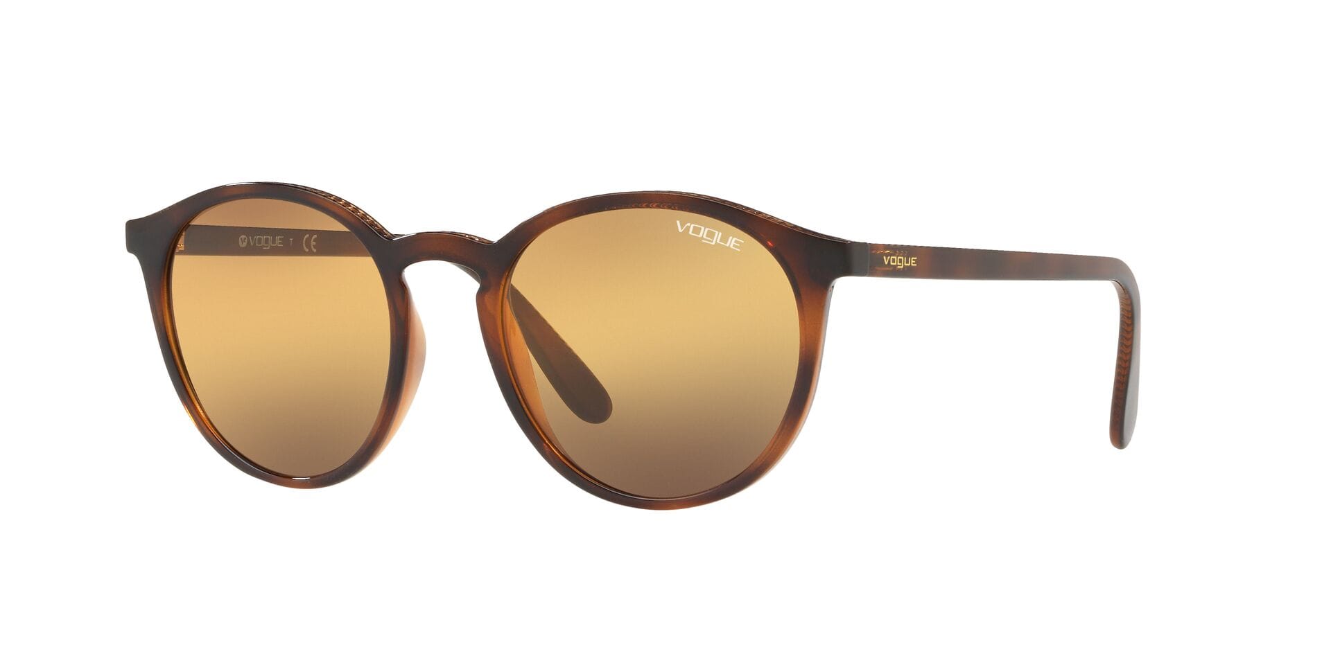 Vogue VO 5215-S Sunglass Brown Unisex Full Shell Sunglass — Brown frame — alternate view
