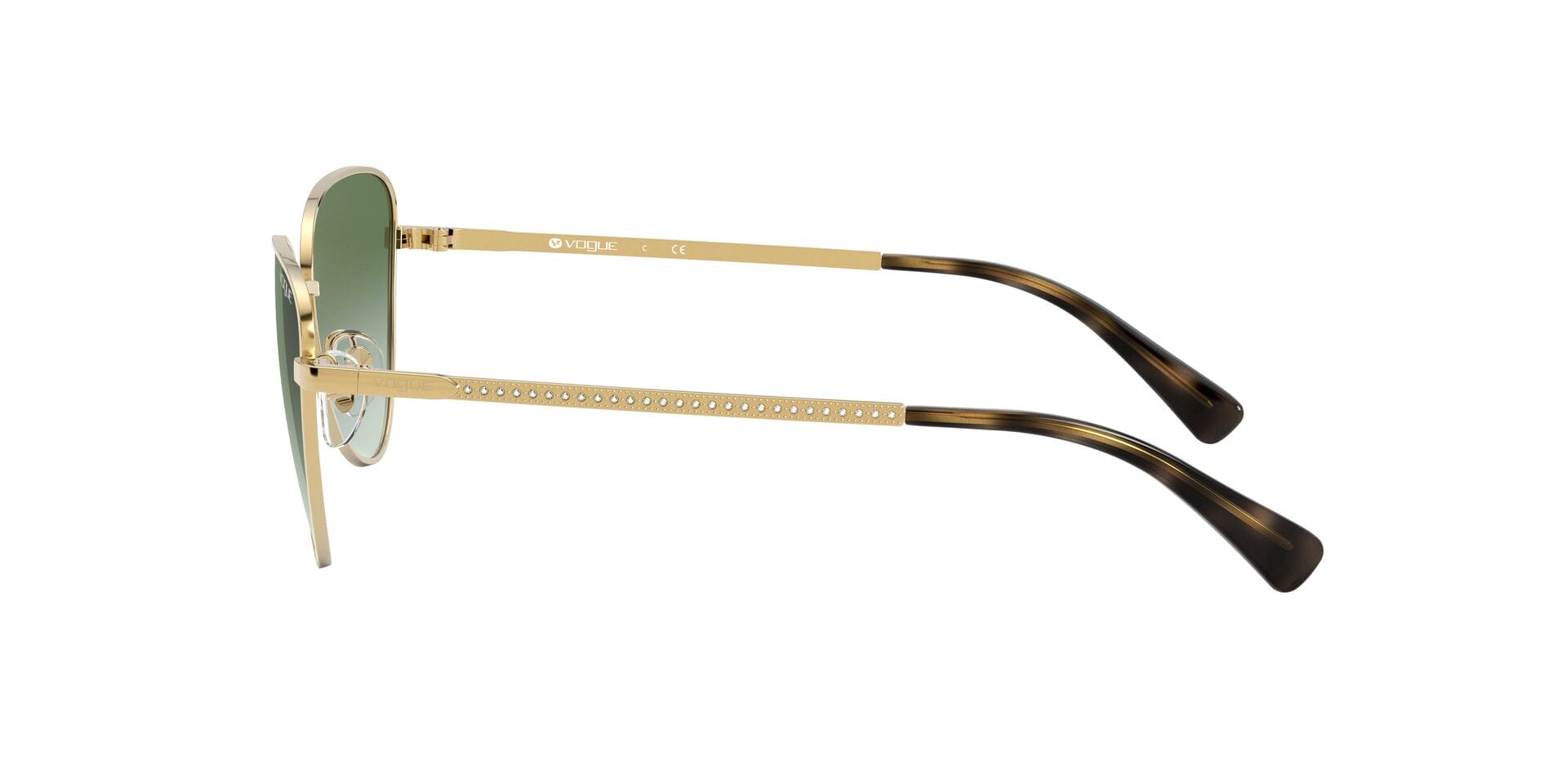 Vogue VO4145SB Sunglass Gold Female Full Metal Sunglass — Gold frame — view 3