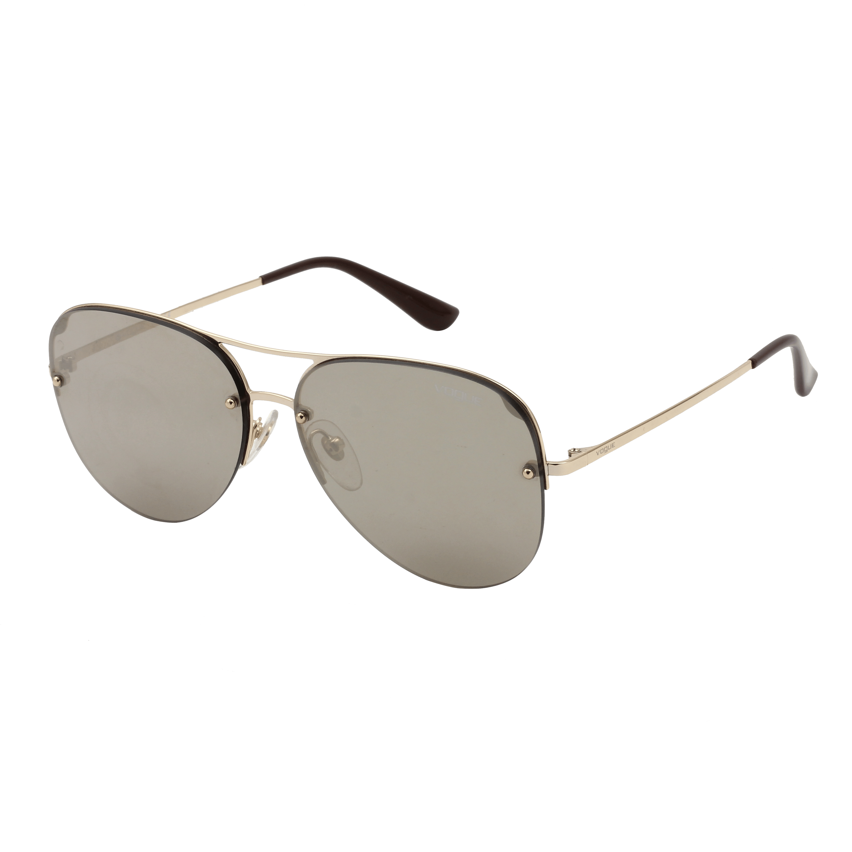 Vogue VO4080S Sunglass Gold Male RimLess Metal Sunglass — Gold frame — alternate view